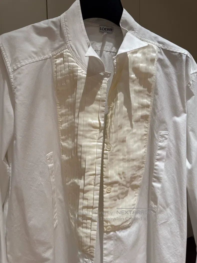 Loewe Loewe White long-sleeved shirt Size XS / US 0-2 / IT 36-38 - 2 Thumbnail