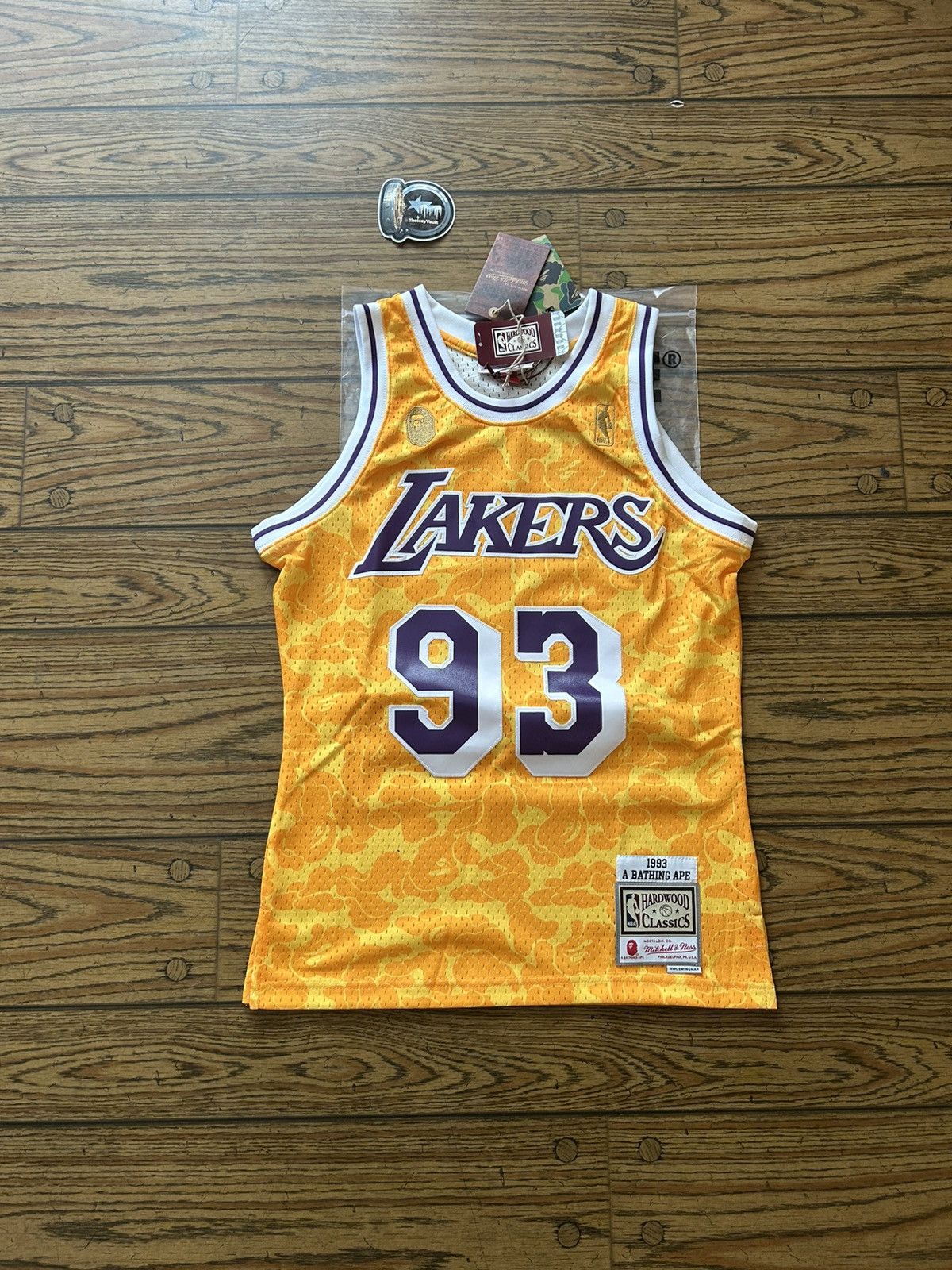 Lakers×BAPE ユニフォーム　KOBE コービー Buy BAPE x Mitchell & Ness Lakers ABC Basketball Swingman