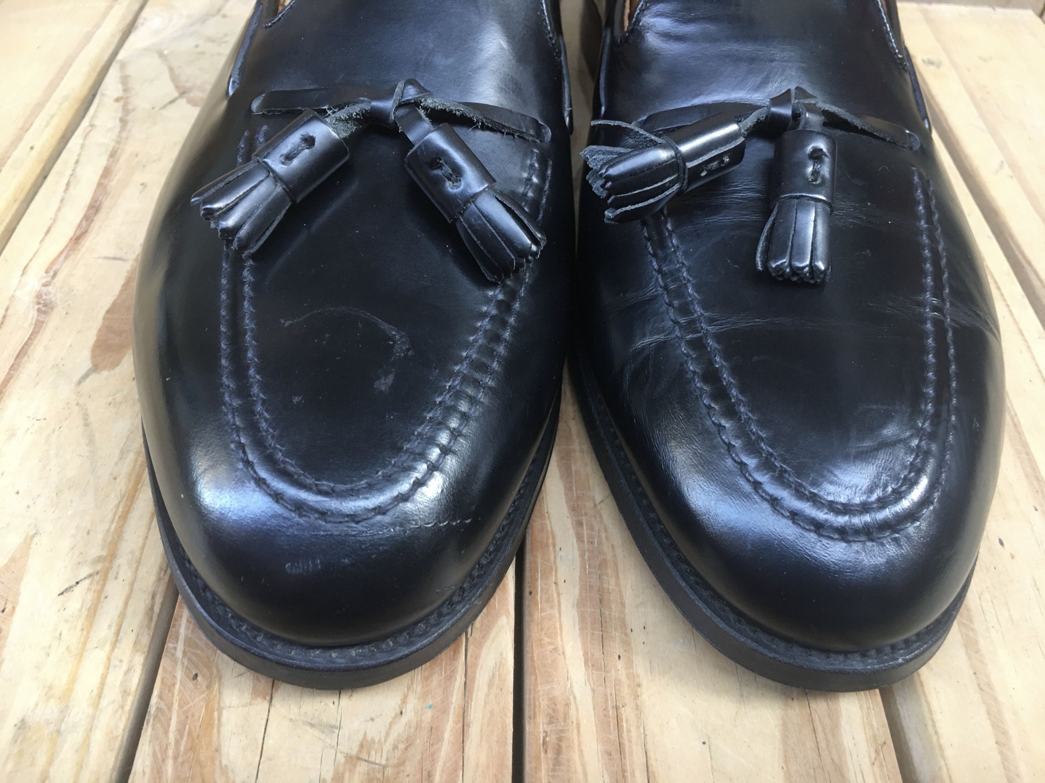 Alfred Sargent Alfred Sargent black Slip On Tassled Loafers Size US 12 Size US 12 / EU 45 - 4 Thumbnail