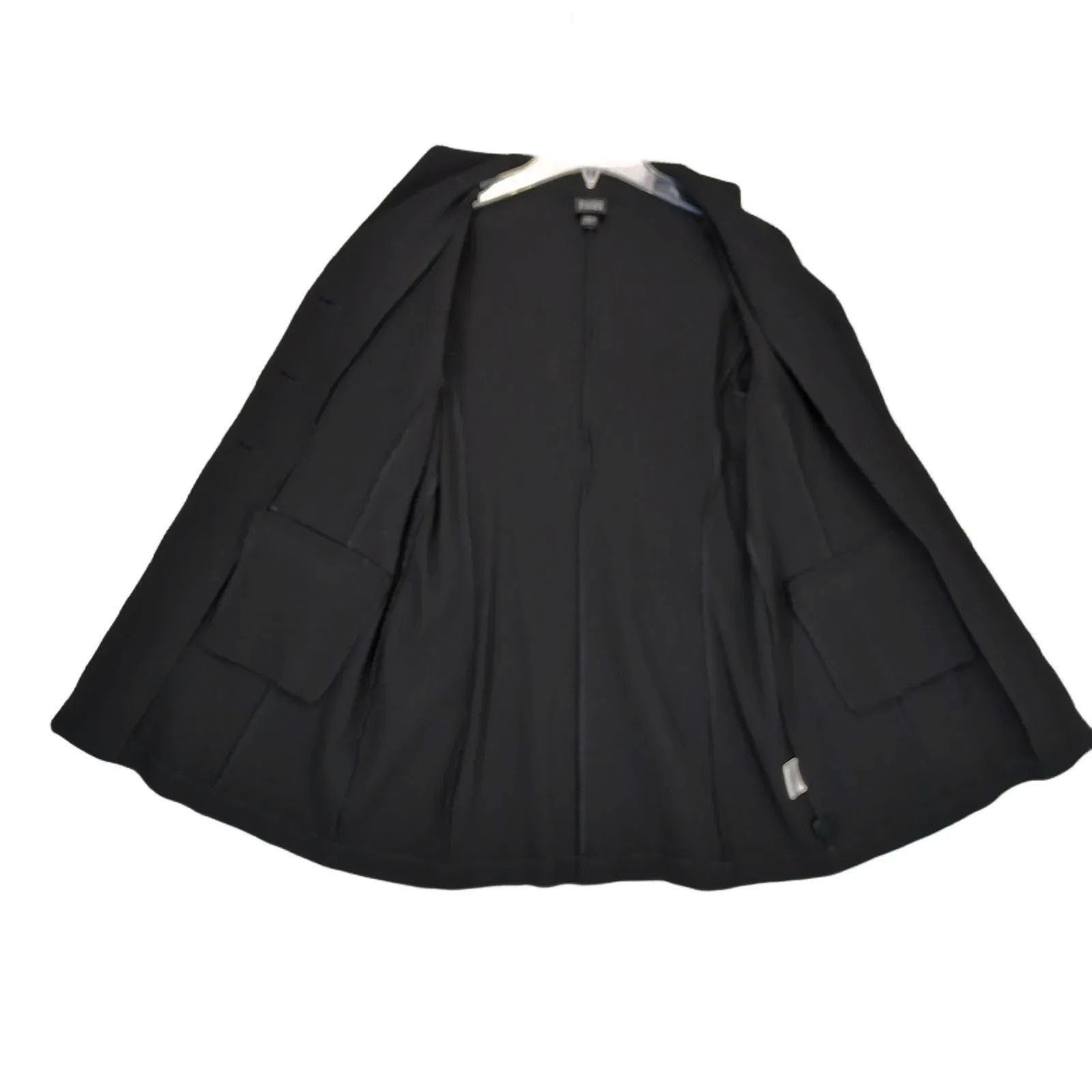 Eileen Fisher Eileen Fisher Women's XS Black Textured Waffle Knit Jacket Size XS / US 0-2 / IT 36-38 - 2 Thumbnail