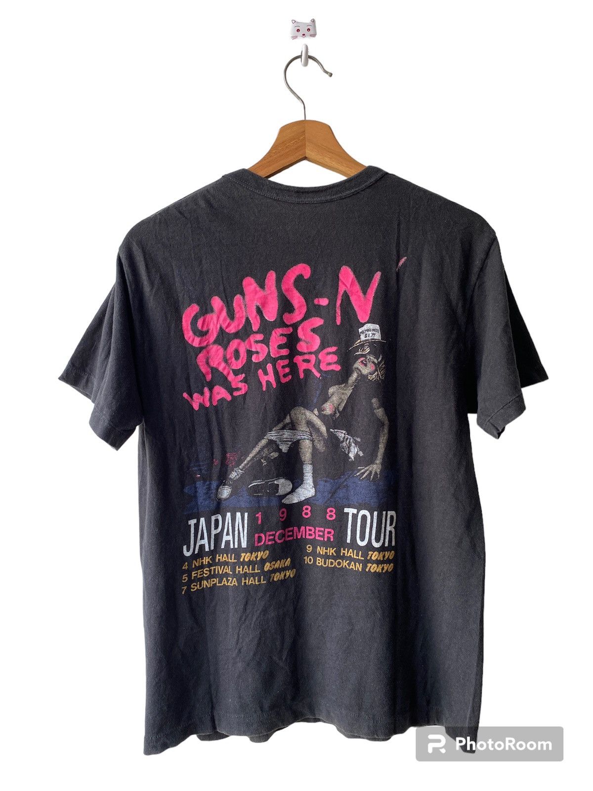 Band Tees × Guns N' Roses × Vintage 1980s - Guns N Roses Japan Tour Band Tees Size US S / EU 44-46 / 1 - 2 Thumbnail