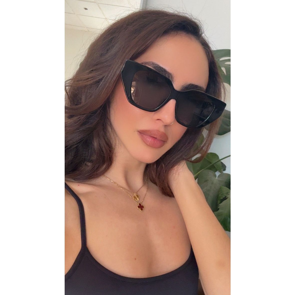 Gucci NEW Gucci GG0641S Black Crystal Cat Eye Sunglasses $695 Size ONE SIZE - 2 Thumbnail