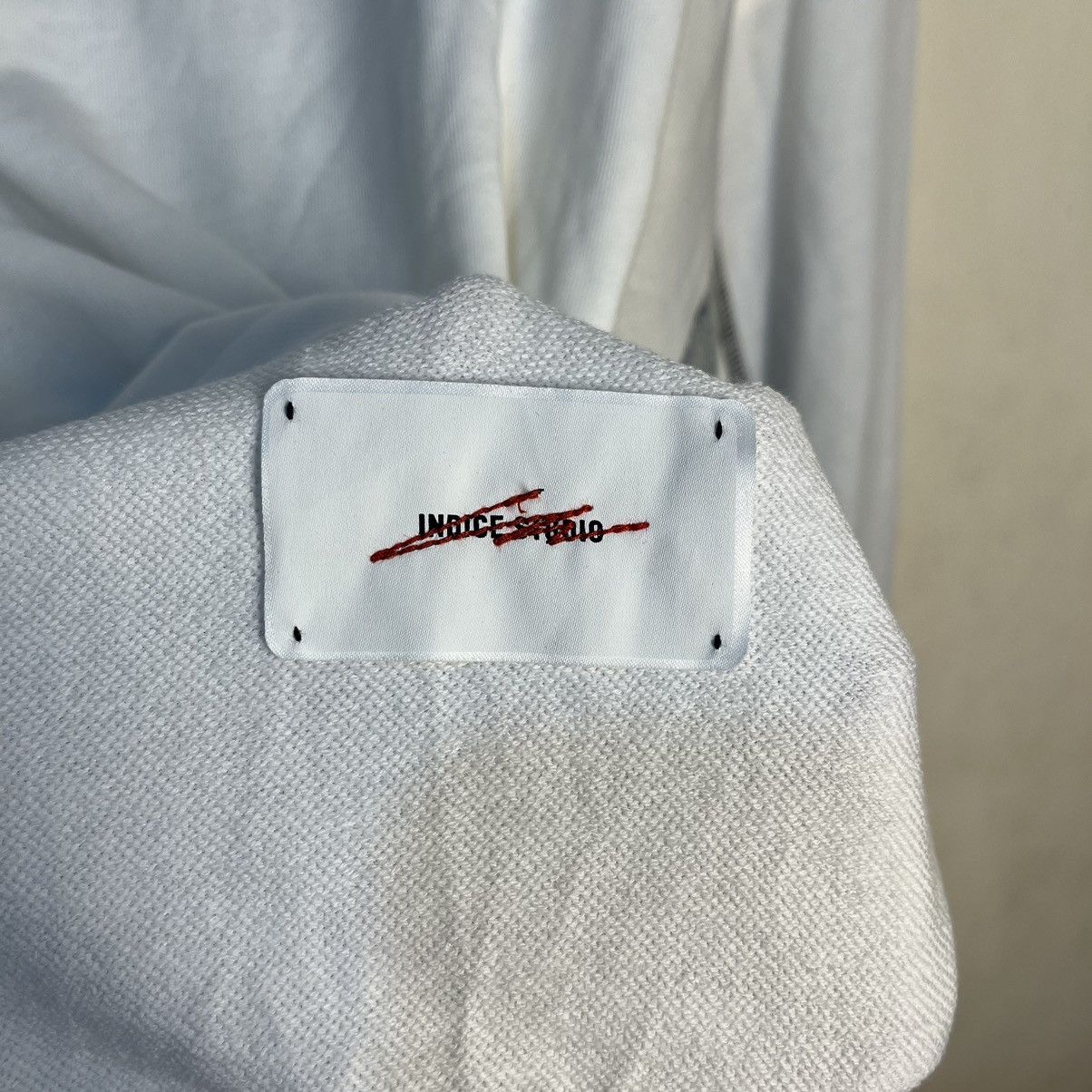 Other Indice Studio SS19 Deconstructed Washed Blue & Ivry Half Zip Size US M / EU 48-50 / 2 - 9 Thumbnail