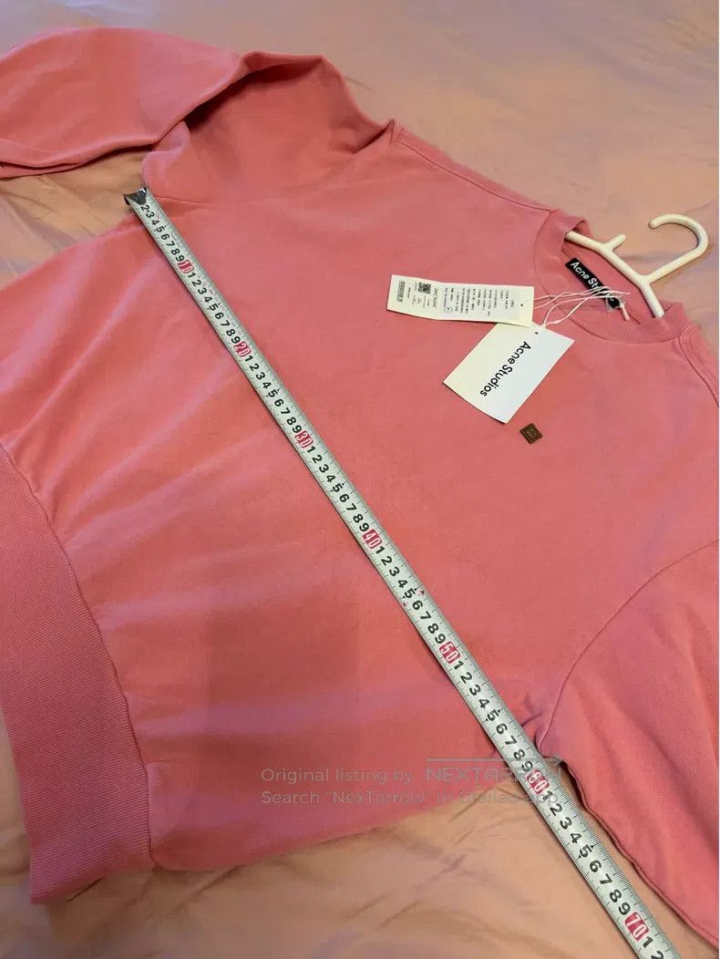 Acne Studios Acne Studios Pink Sweatshirt, Small Logo on Chest, Loose F Size XXS / US 00 / IT 34 - 8 Thumbnail