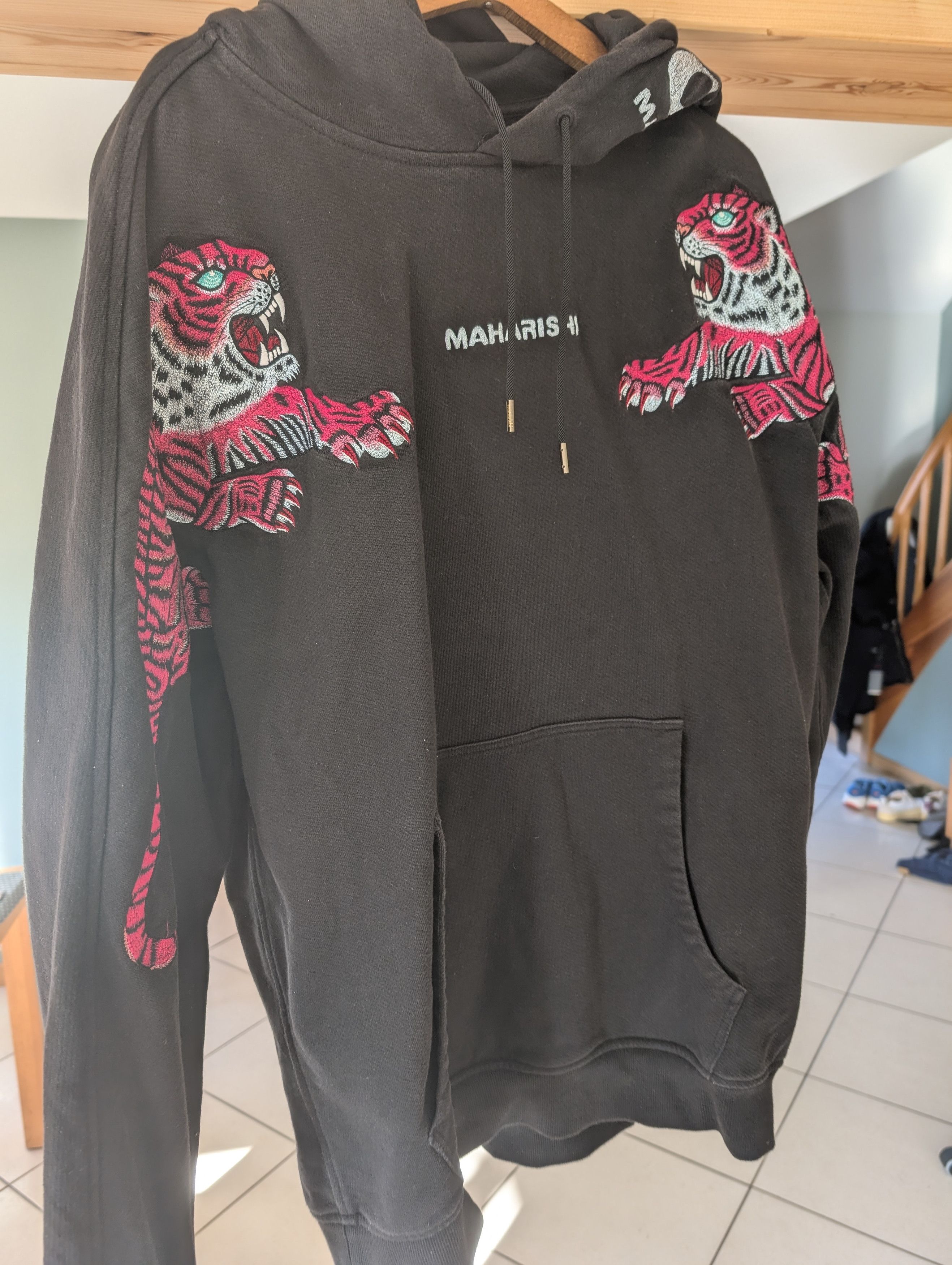 Maharishi Maharishi Tiger invasion embroidered hoodie Size US XL / EU 56 / 4 - 1 Thumbnail