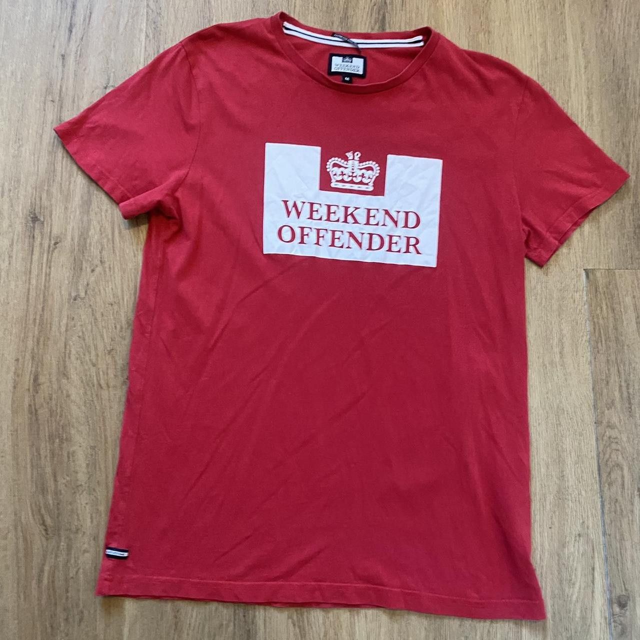 Weekend Offender Red Weekend Offender T-shirt Football Casual Size US M / EU 48-50 / 2 - 1 Thumbnail