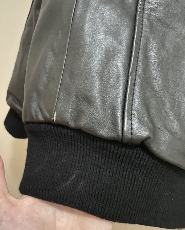 Schott × Vintage Schott NYC Vintage Leather Bomber Jacket BLACK Size US L / EU 52-54 / 3 - 16 Thumbnail