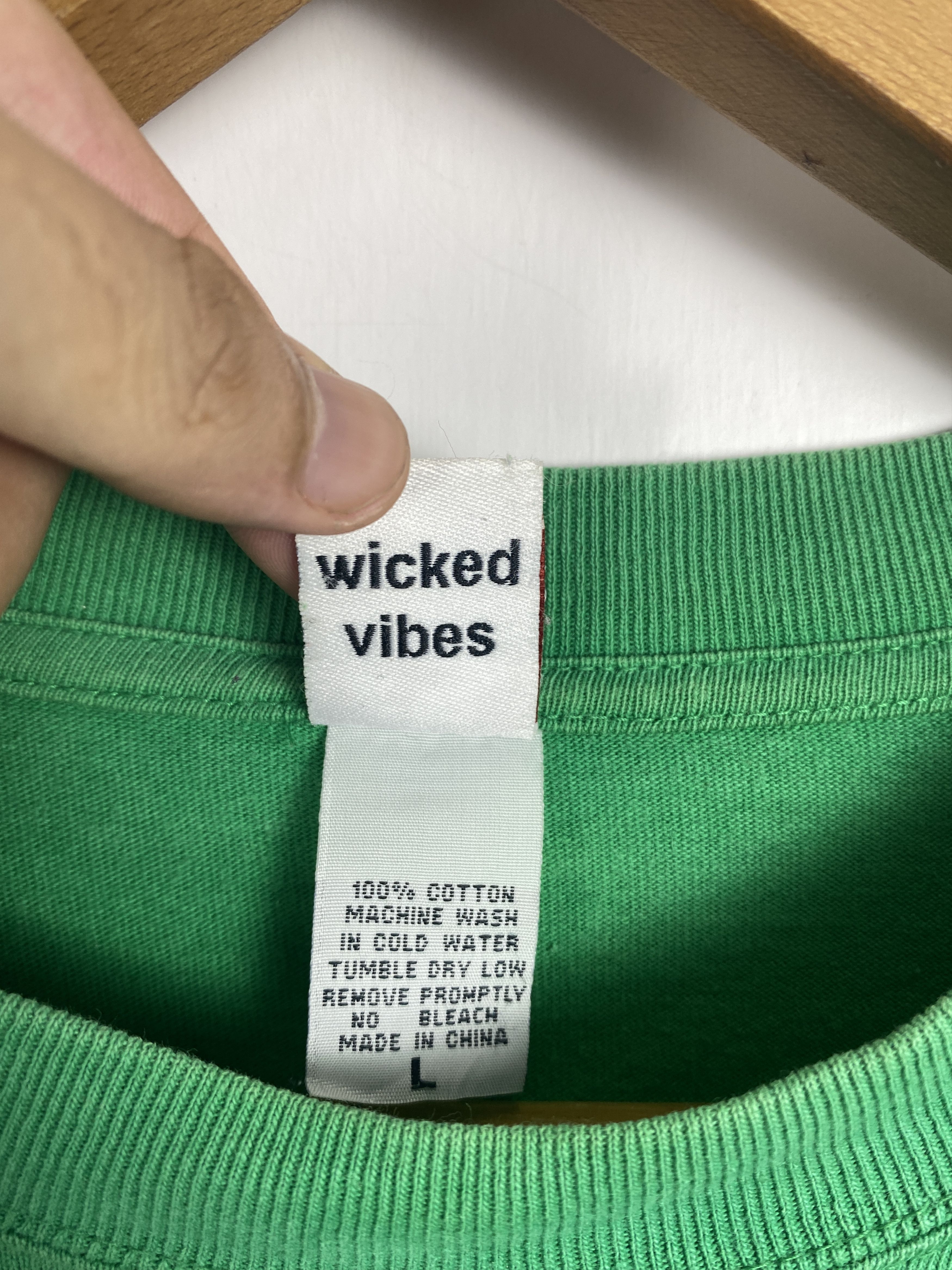 Bob Marley Vintage Nesta Brand Wicked Vibes Long Sleeve Tshirt T0002 Size US L / EU 52-54 / 3 - 6 Thumbnail