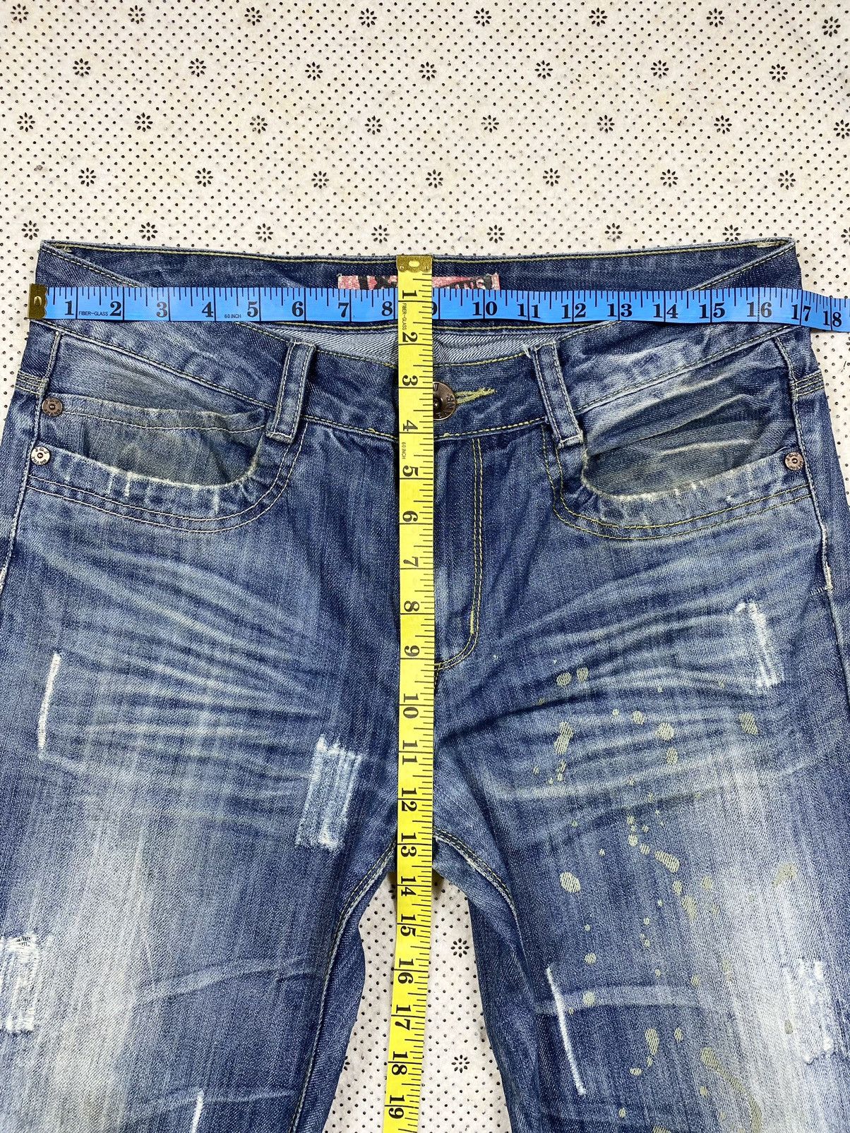 Hysteric Glamour × Japanese Brand Distressed Denim By J & J Jeans Size US 34 / EU 50 - 3 Thumbnail