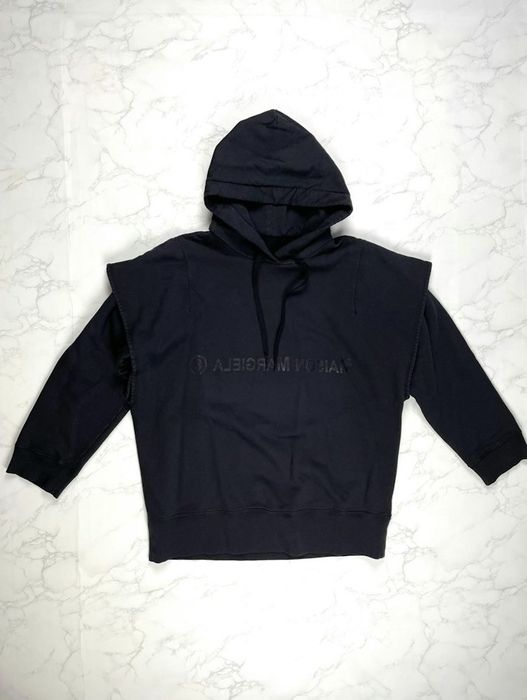 Maison Margiela Maison Margiela reverse logo layered hoodie | Grailed