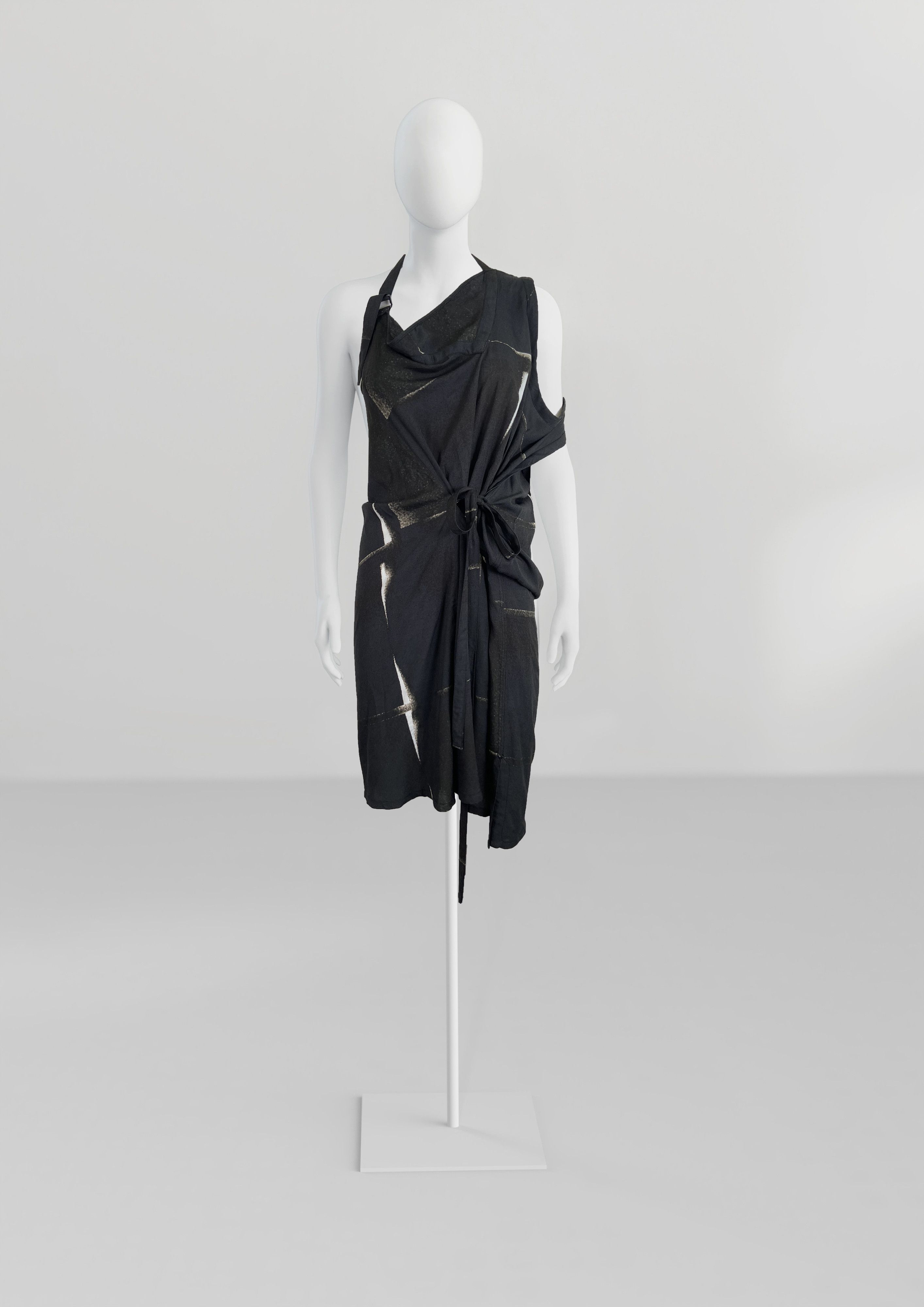 image of Ann Demeulemeester Dress Ss 2011 in Black/White, Women's (Size XS)