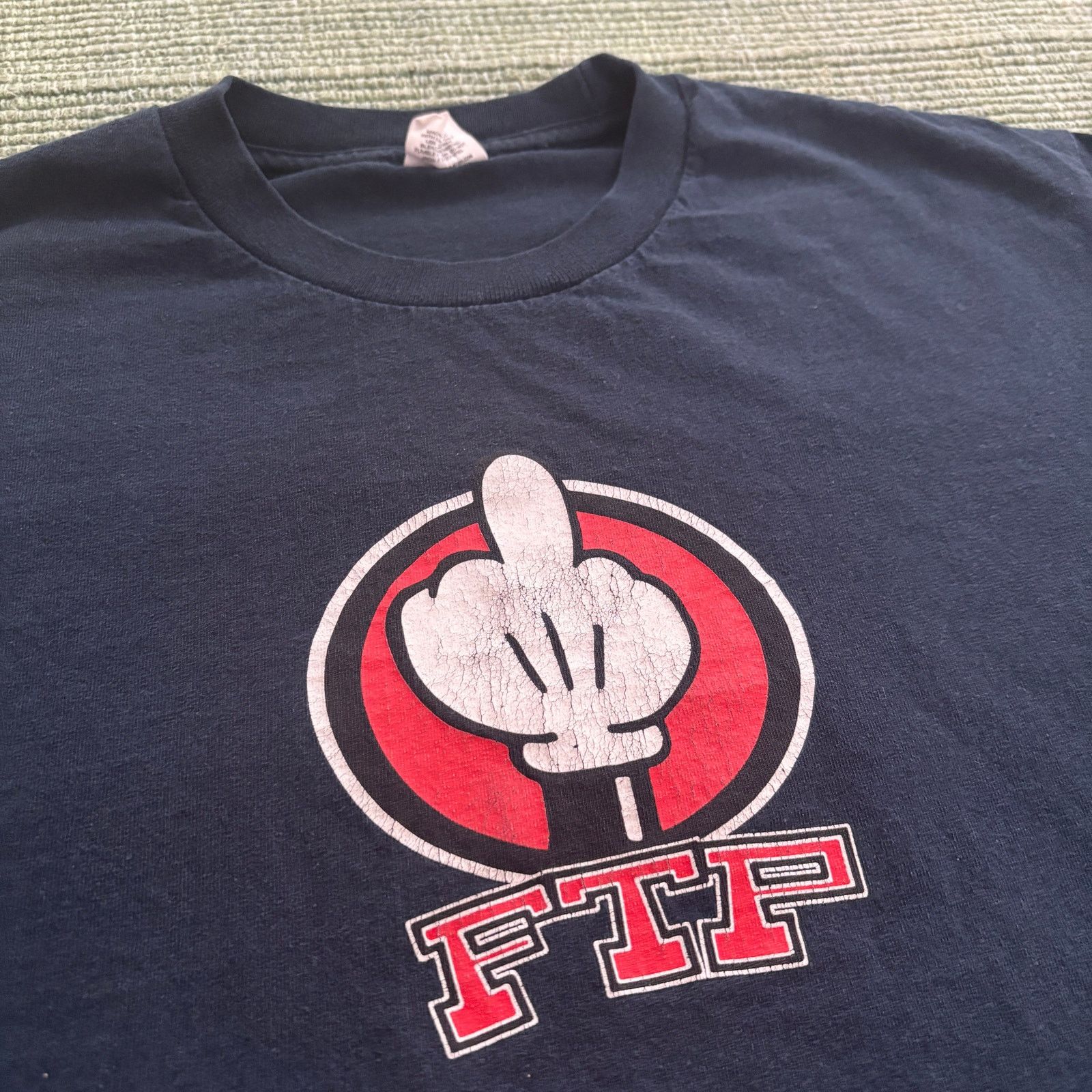 Fuck The Population Rare FTP Middle Finger Mickey Mouse F The Population Tee L Size US L / EU 52-54 / 3 - 5 Thumbnail