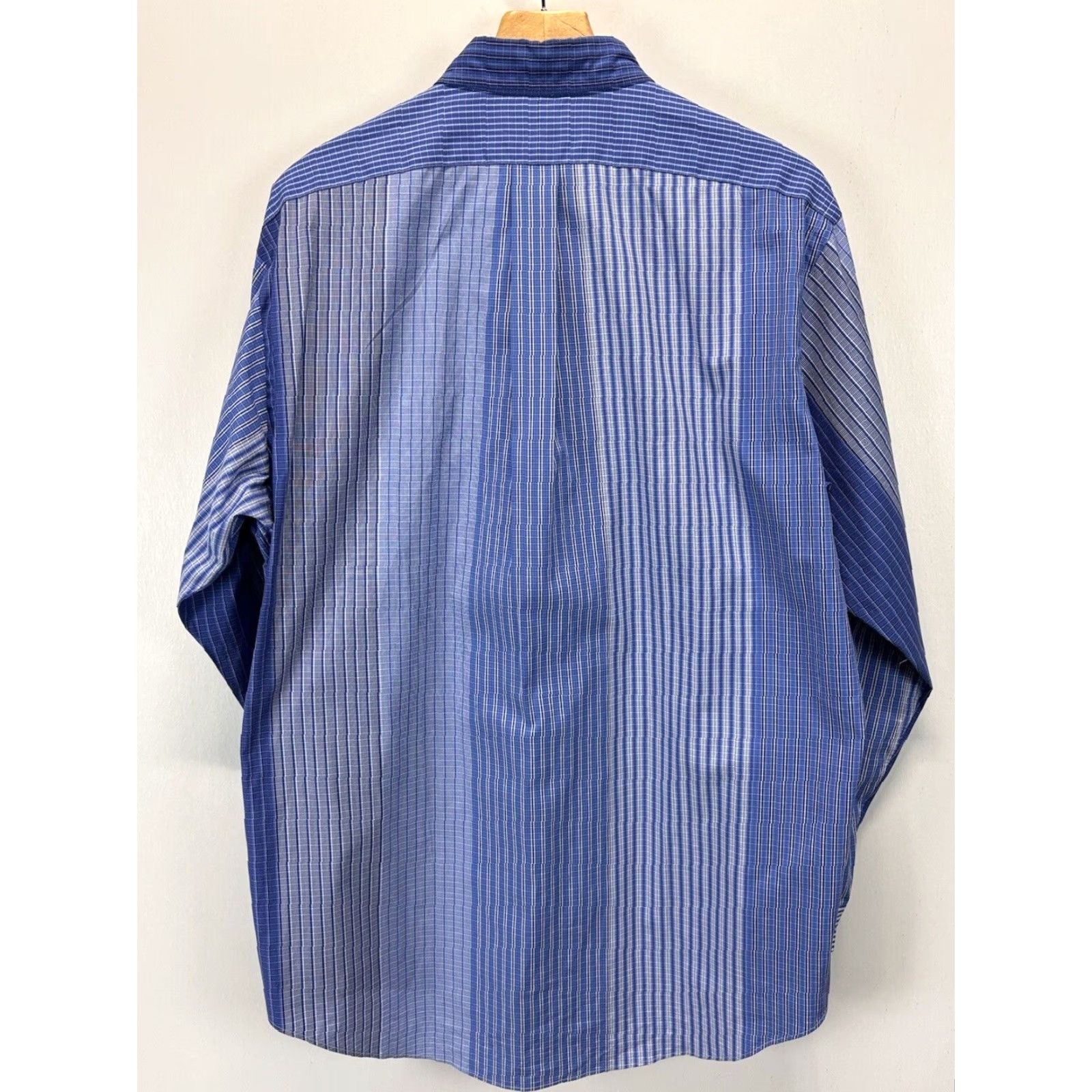 Polo Ralph Lauren VINTAGE Polo Ralph Lauren Classic Fit Button-Up Shirt Large 16.5 Blue Plaid Mens Size US L / EU 52-54 / 3 - 2 Thumbnail