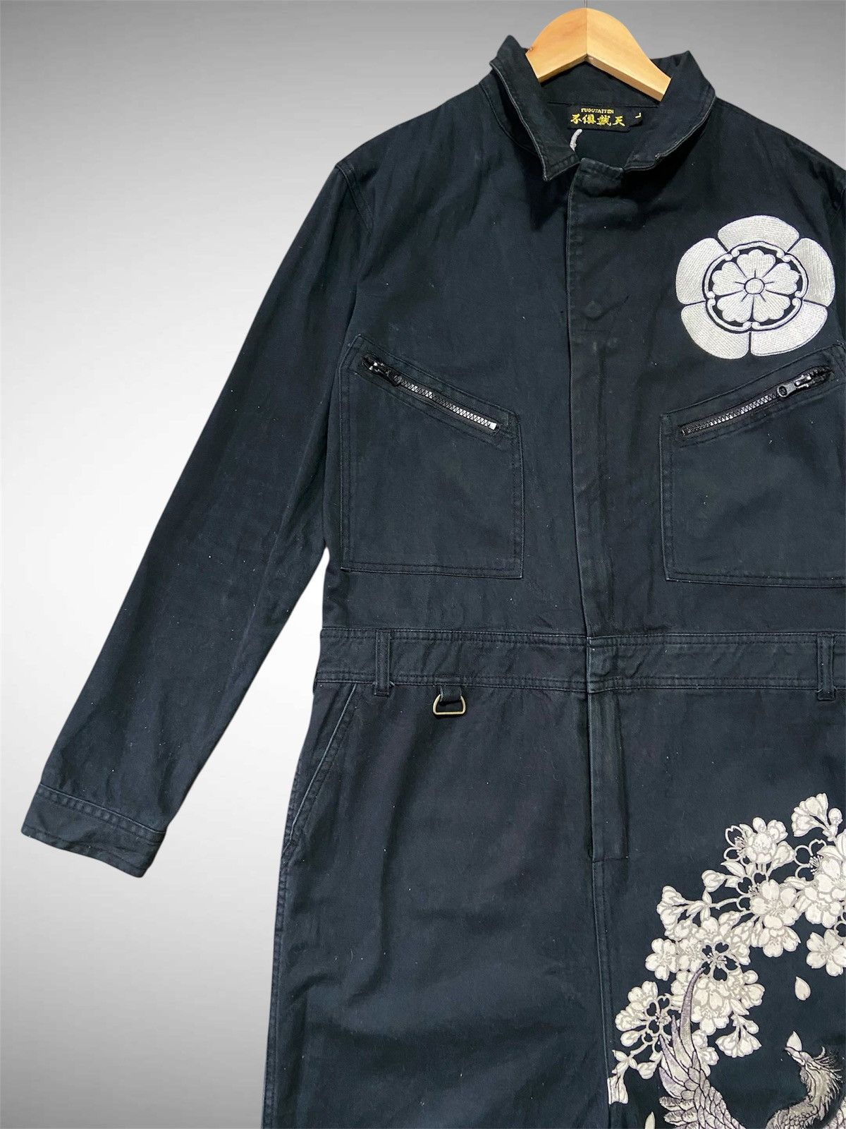 Karakuri Tamashii Fugutaiten Sukajan Embroidered Coverall Jacket Size US L / EU 52-54 / 3 - 9 Thumbnail