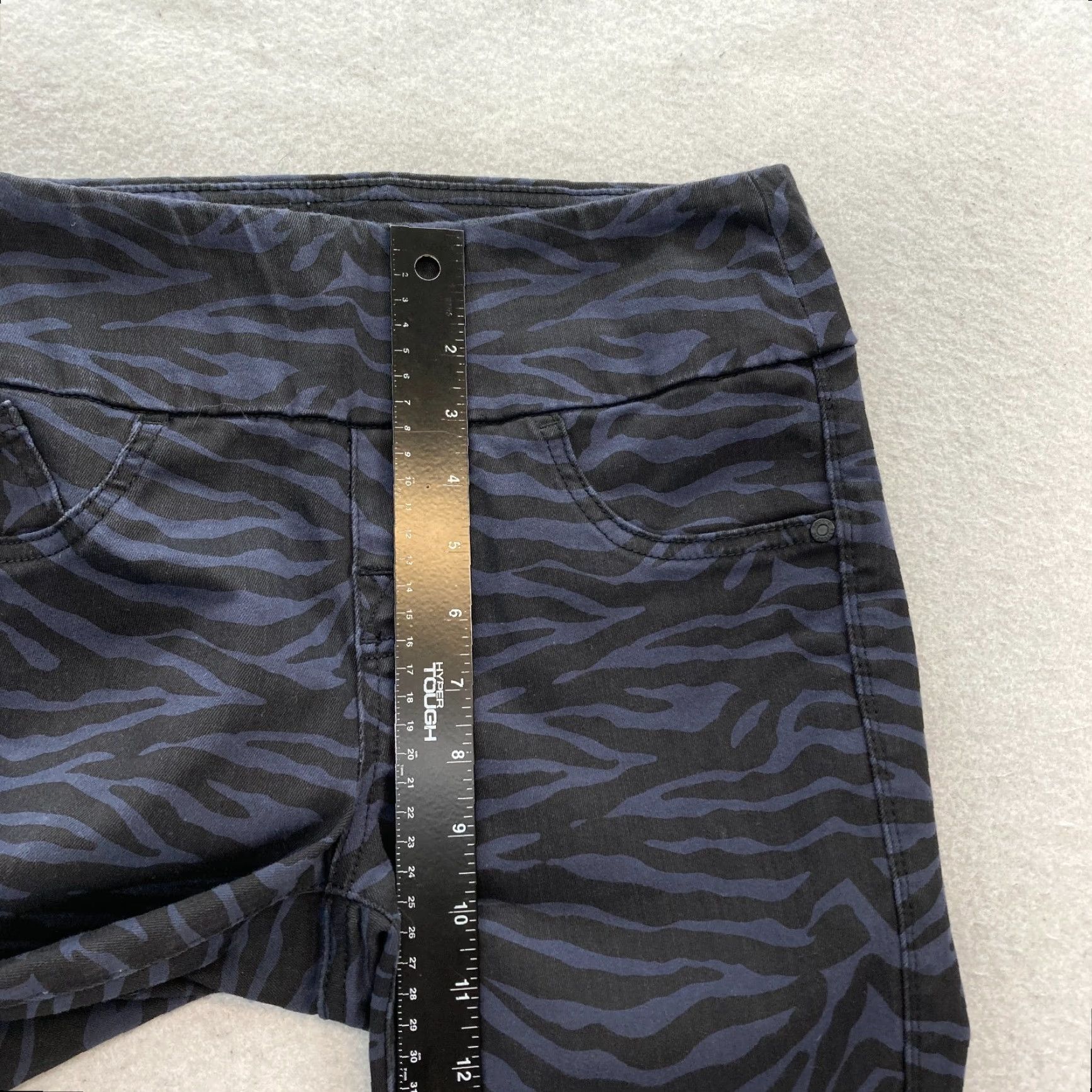 Vintage Rock & Republic Denim RX Fever Pull On Jeans Women's 4 Blue Tiger Stripe Stretch Size 27" / US 4 / IT 40 - 7 Thumbnail