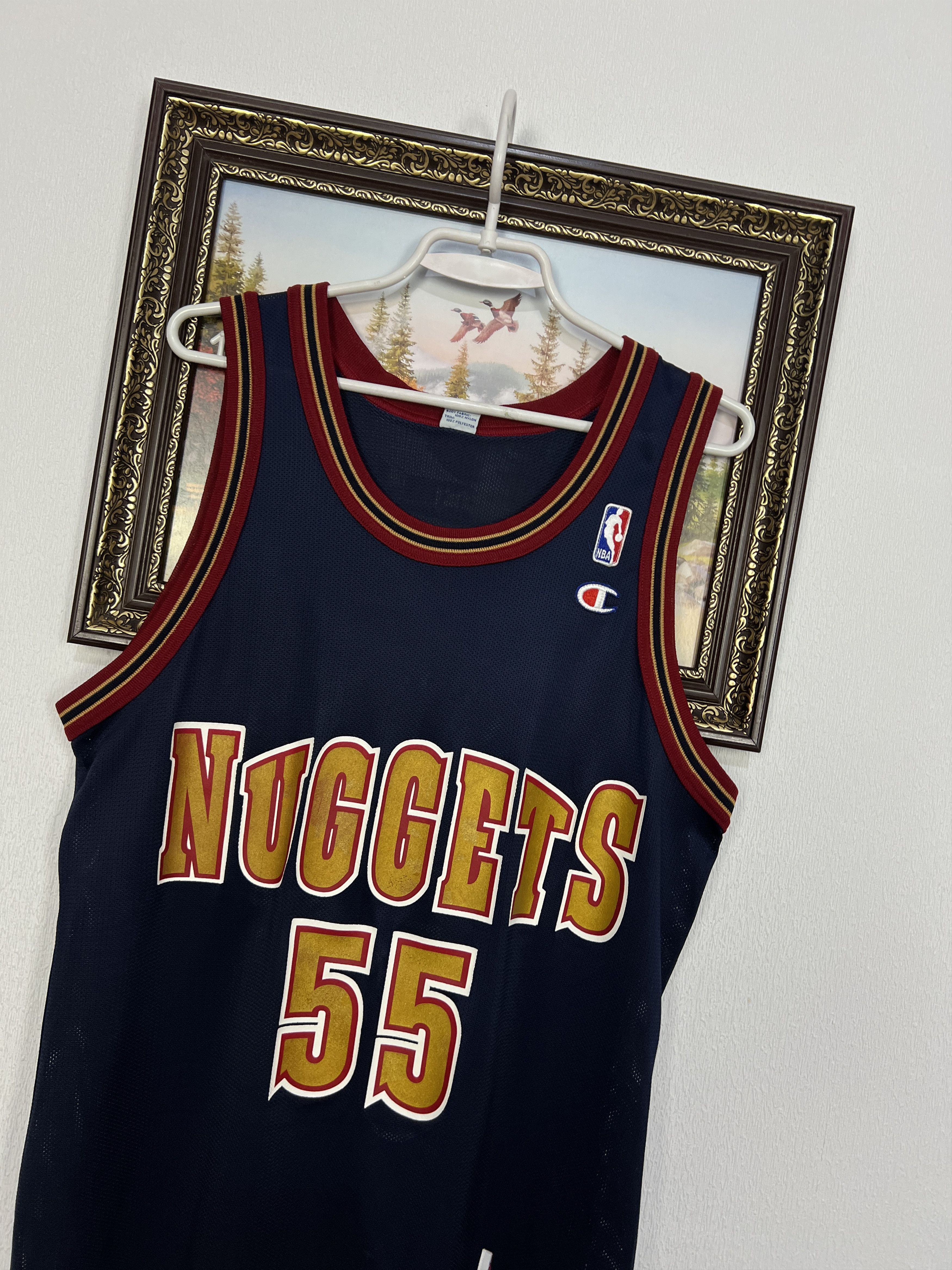 Champion Vintage 90's Denver Nuggets NBA Mutombo Jersey Shirt Rare Size US M / EU 48-50 / 2 - 3 Thumbnail