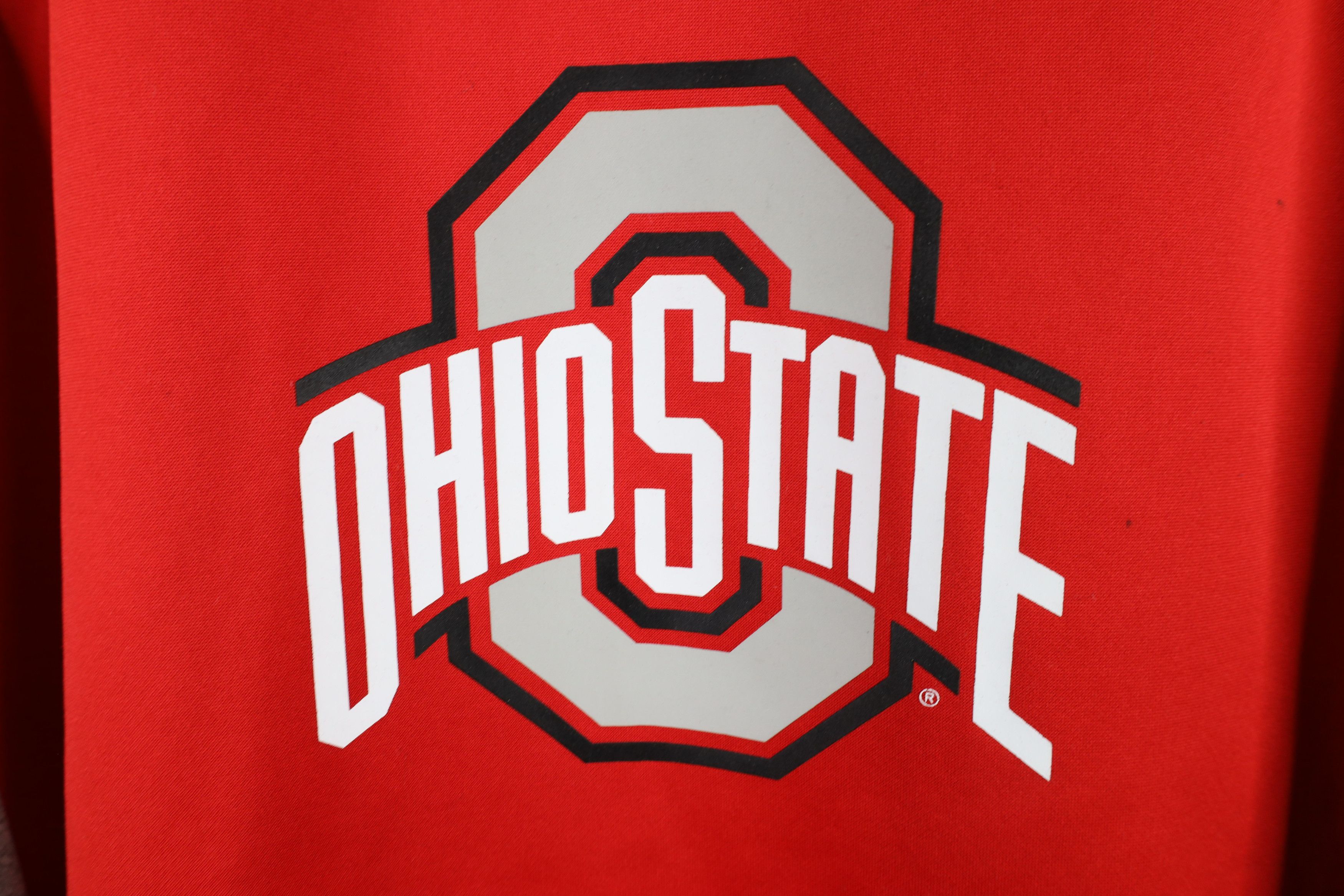 Nike × Vintage Nike Therma Fit Spell Out Ohio State University Hoodie Red Size US XXL / EU 58 / 5 - 5 Thumbnail