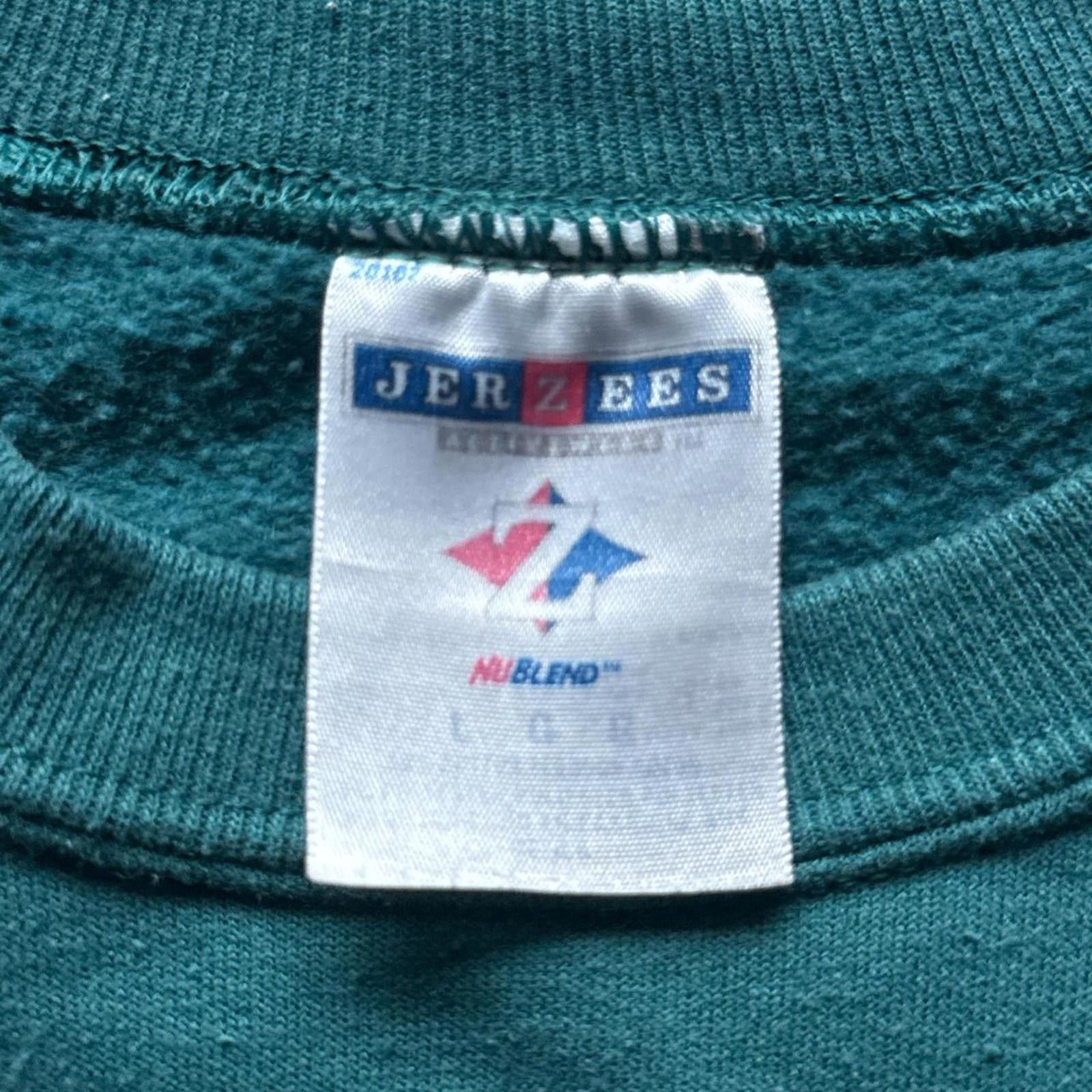Jerzees Jerzees Crewneck Vintage Y2k Teal Green Sweatshirt Size US M / EU 48-50 / 2 - 4 Thumbnail