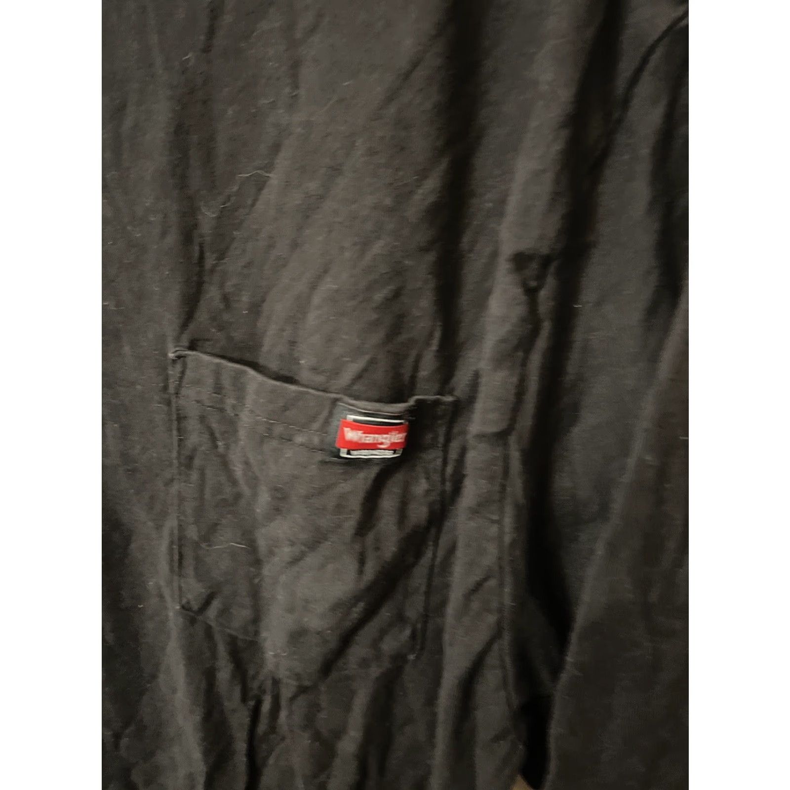 Wrangler Wrangler Men's XLT Black Pocket Work Shirt Casual Tee 100% Cotton Regular Fit Size US XL / EU 56 / 4 - 2 Thumbnail