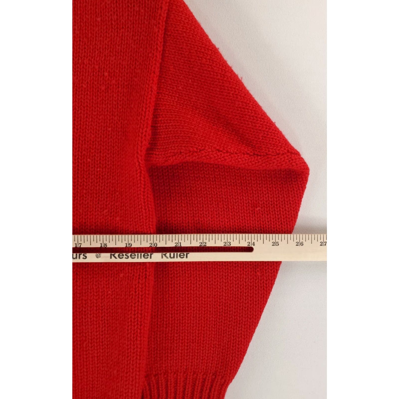 Vintage VINTAGE Deans of Scotland Sweater Pullover 100% Wool Red Mens M Patterned Houses Trees Size US M / EU 48-50 / 2 - 6 Thumbnail