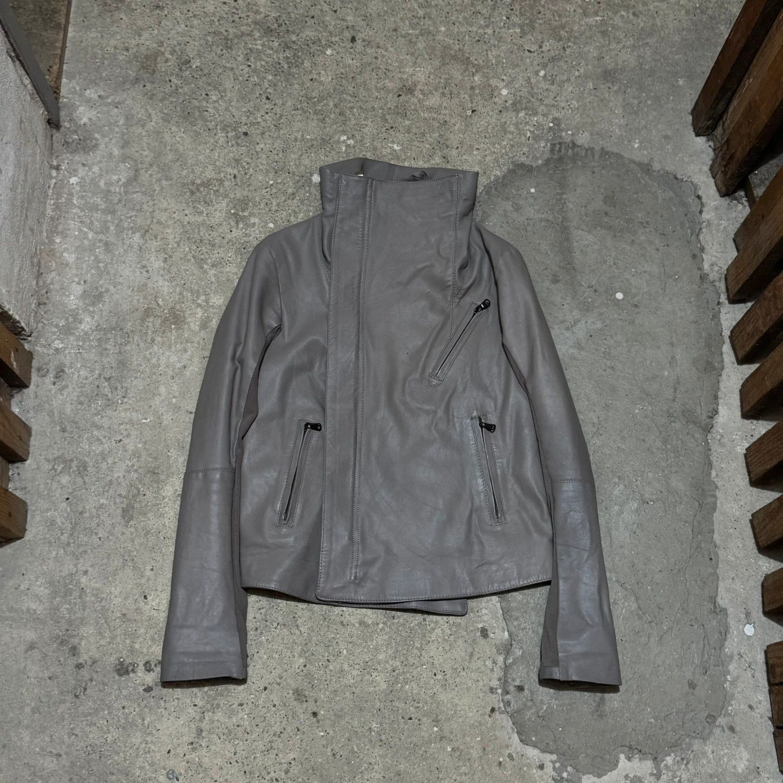 Other Rick Owens style leather jacket Size S / US 4 / IT 40 - 1 Thumbnail