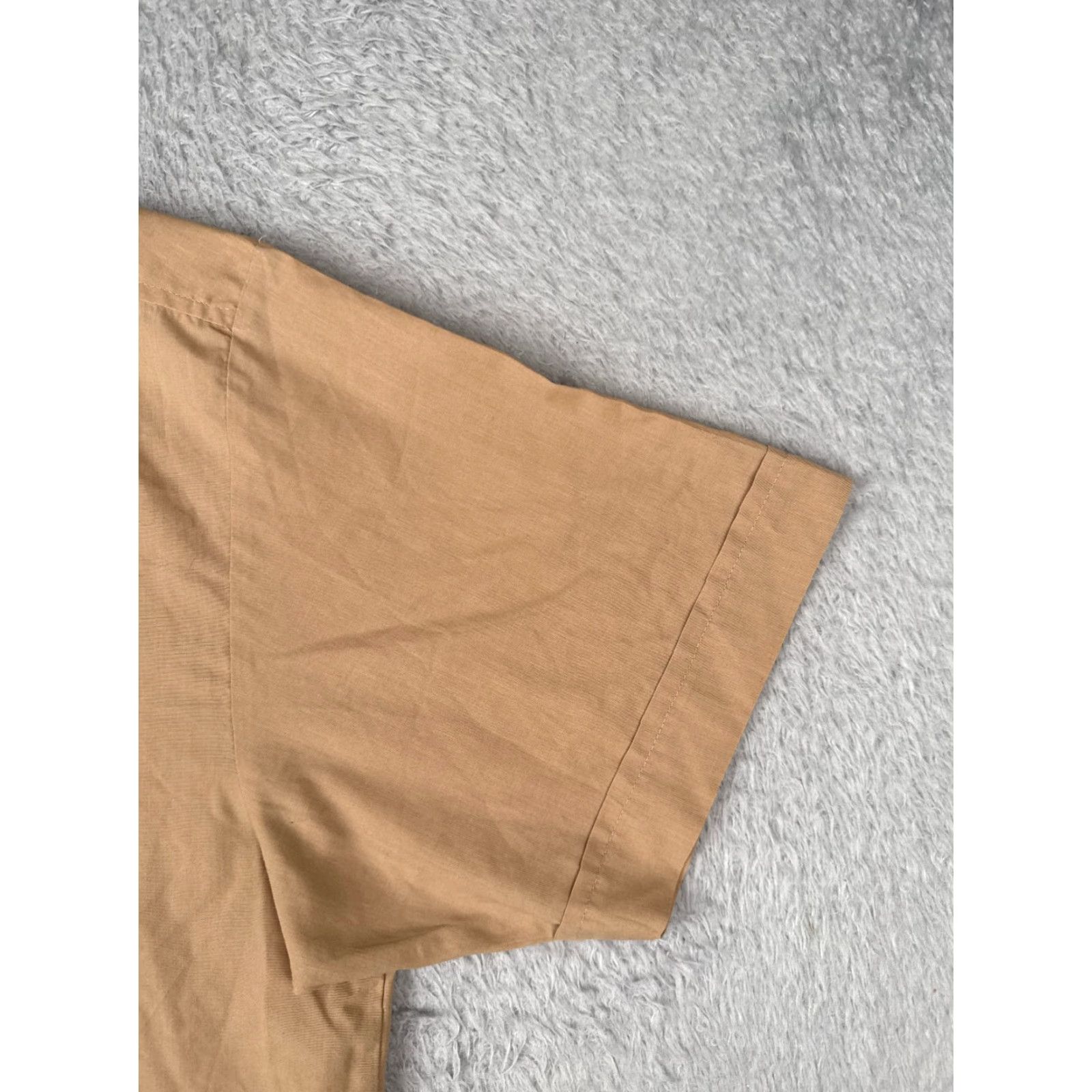 Blair Blair Shirt Men Large Brown 4 Pocket Button-Up Cotton Blend Casual Beach Hawaiian Vacation Size US L / EU 52-54 / 3 - 2 Thumbnail