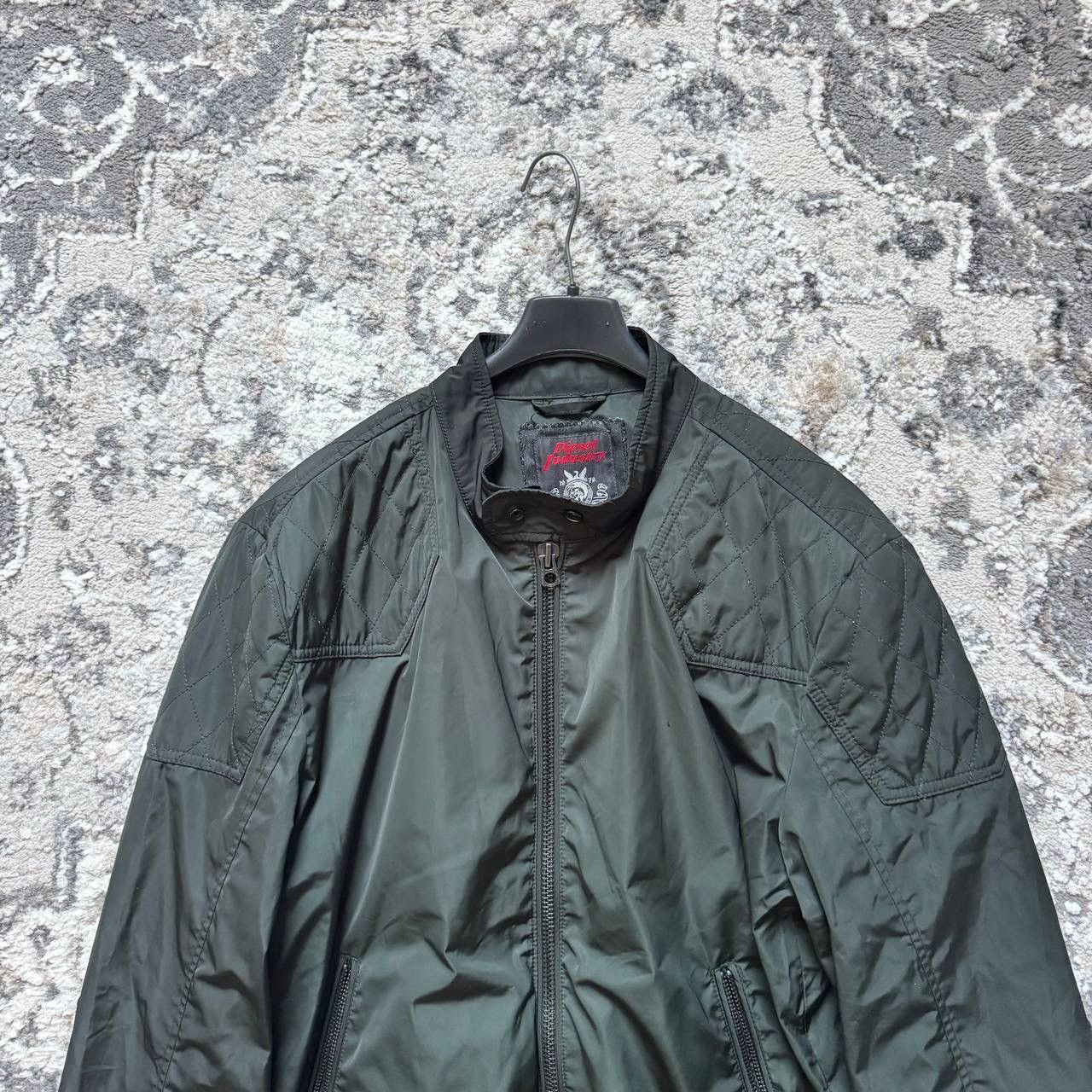 Diesel Diesel Nylon Utility Biker Moto Teflon Bomber Jacket Size US XL / EU 56 / 4 - 4 Thumbnail
