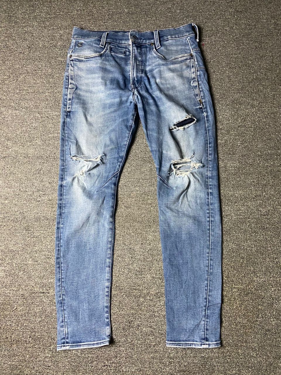 G-Star G-STAR RAW DSTAQ 3D Slim Ripped Jeans (141) Size US 31 - 1 Thumbnail