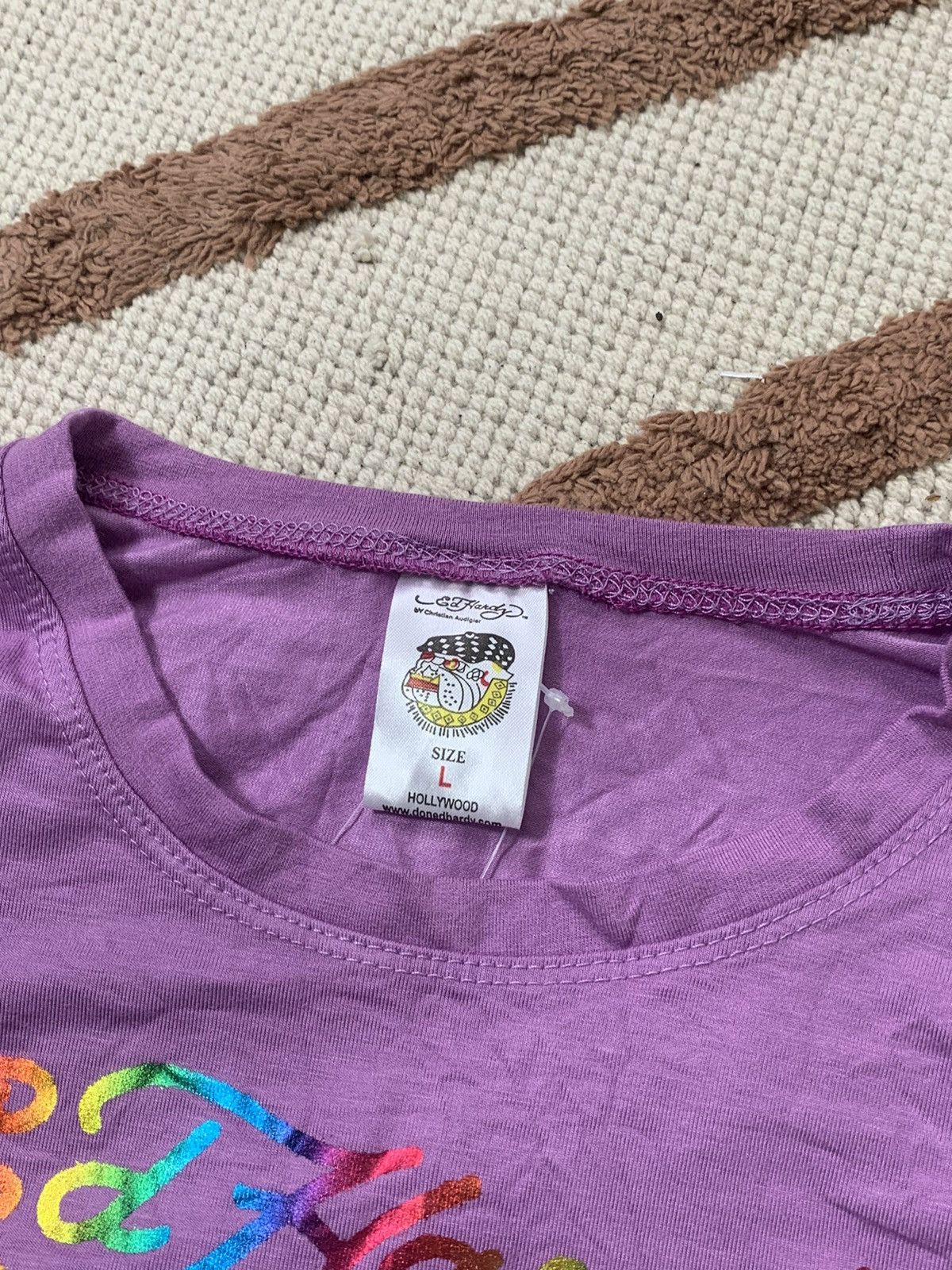 Christian Audigier VINTAGE ED HARDY BY CHRISTIAN AUDIGIER LGBT STYLE LONGSLEEVE Size L / US 10 / IT 46 - 2 Thumbnail
