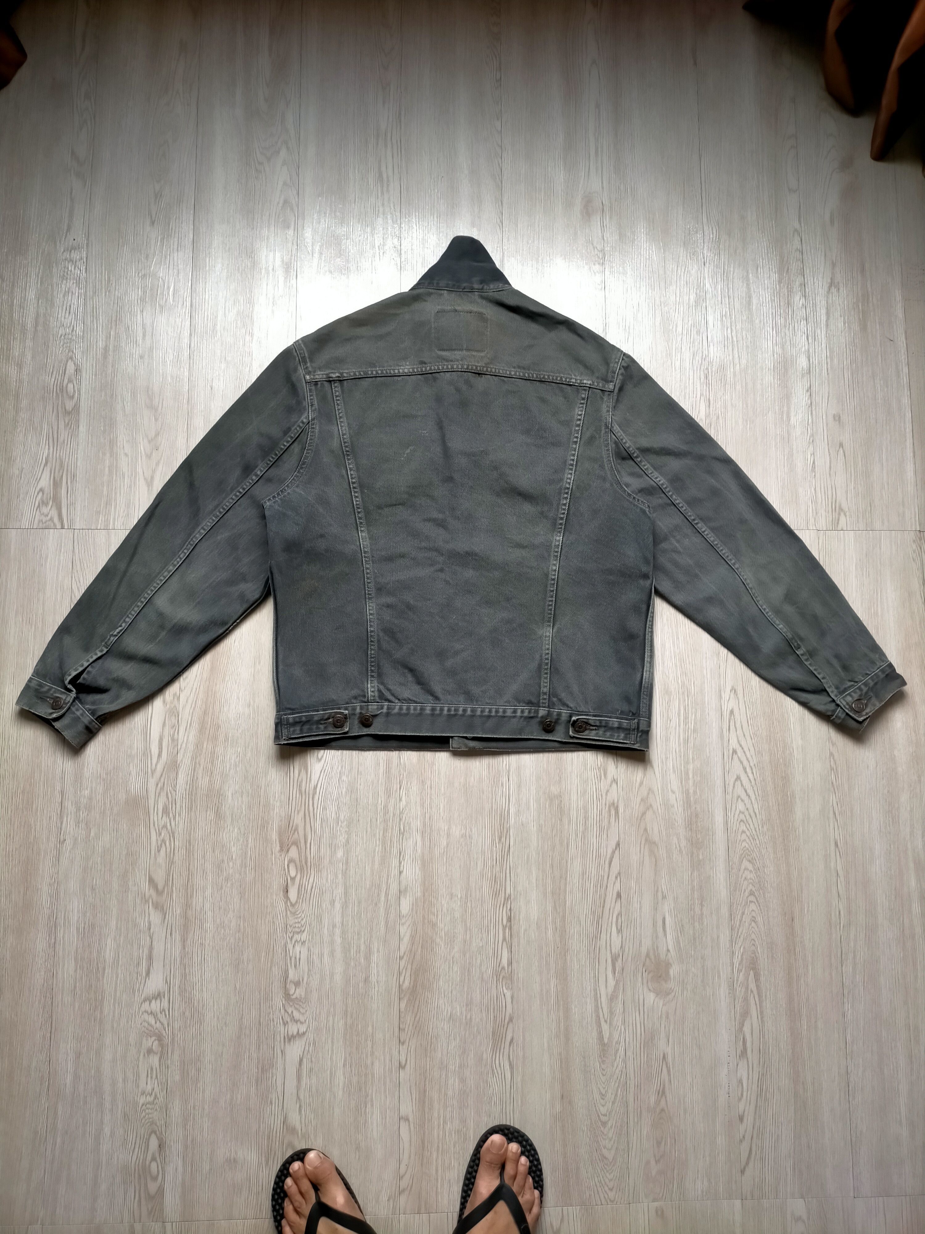 Levi's Vintage 90s Levis 503 Super Black Trucker Jacket Jeans Size US L / EU 52-54 / 3 - 13 Thumbnail