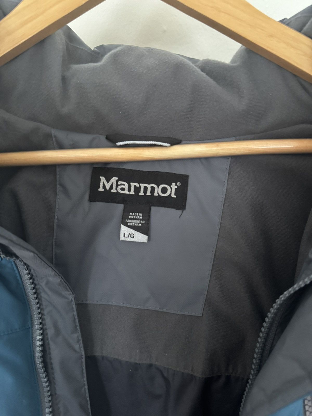 Marmot Marmot Down Puffer Jacket Teal/Charcoal Removable Hood Size US L / EU 52-54 / 3 - 3 Thumbnail