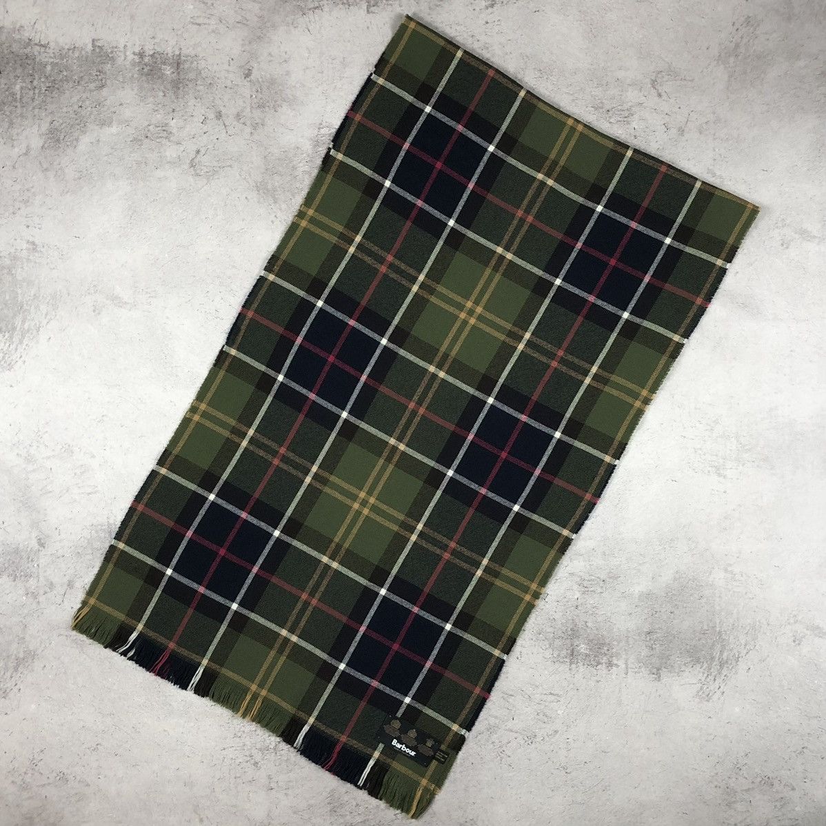 Barbour Barbour Tartan Scarf Extra Fine Merino Wool Size ONE SIZE - 5 Thumbnail