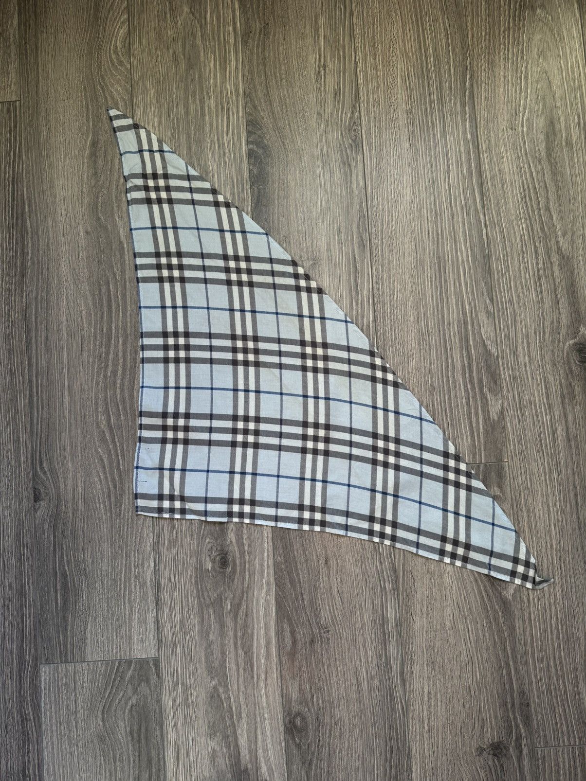 Burberry Burberry Blue Nova Check Vintage Handkerchief - Pocket Size ONE SIZE - 2 Thumbnail