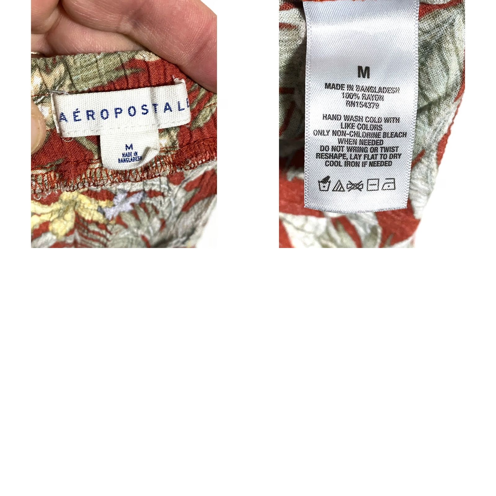 Vintage Aéropostale Tropical Button Midi Skirt Cami Crop Top Set M Boho Hawaiian Resort Skirt Tank Floral Beach Womens Set Size M / US 6-8 / IT 42-44 - 10 Thumbnail
