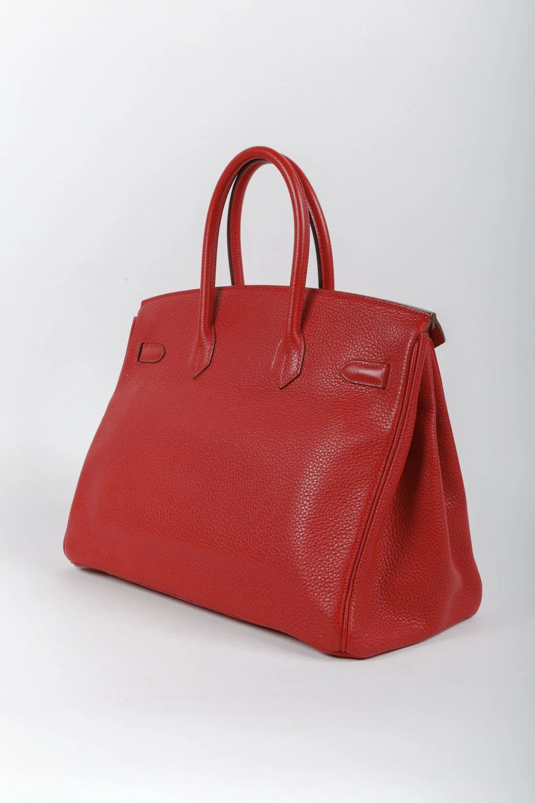 Hermes Hermès Birkin 35 Rouge Casaque Clemence GHW Size ONE SIZE - 4 Thumbnail