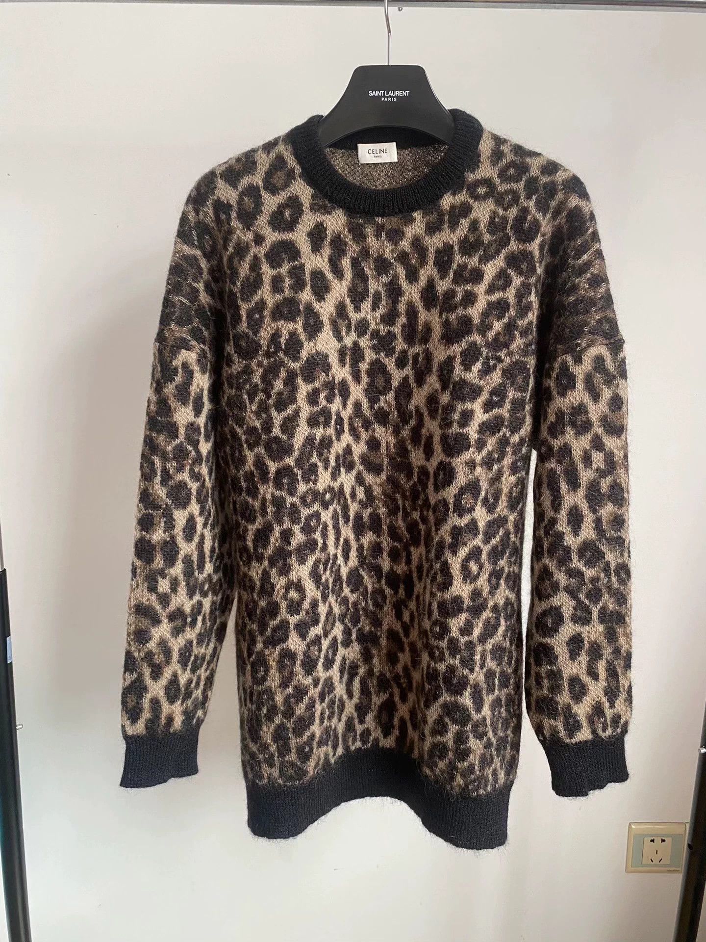 Celine Celine Leopard Print Sweater Size US M / EU 48-50 / 2 - 1 Thumbnail