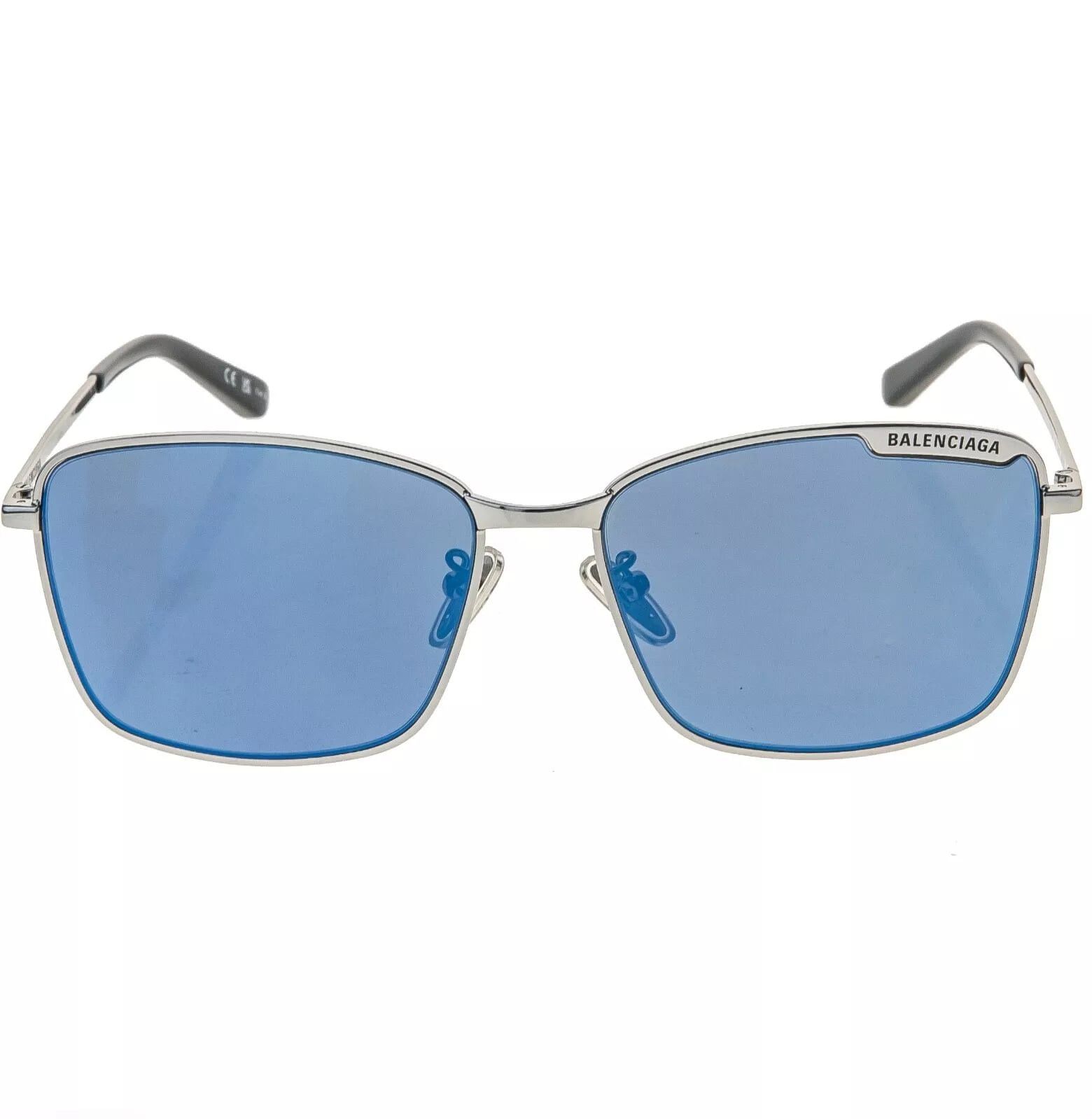 Balenciaga BALENCIAGA TAG PLATE 0280 Ruthenium Blue Mirror BB0280SA 003 Size ONE SIZE - 8 Thumbnail