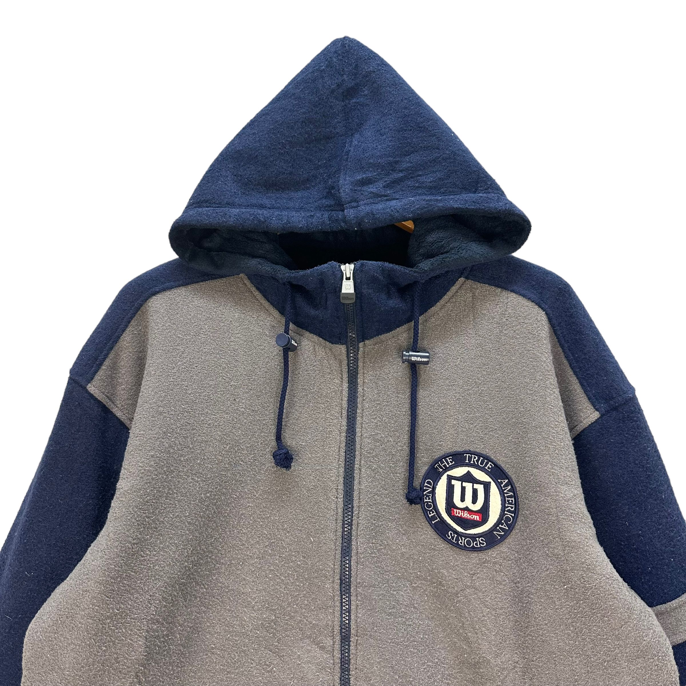 Wilson WILSON BACK BIG LOGO FLEECE HOODIE #8208-214 Size US L / EU 52-54 / 3 - 2 Thumbnail