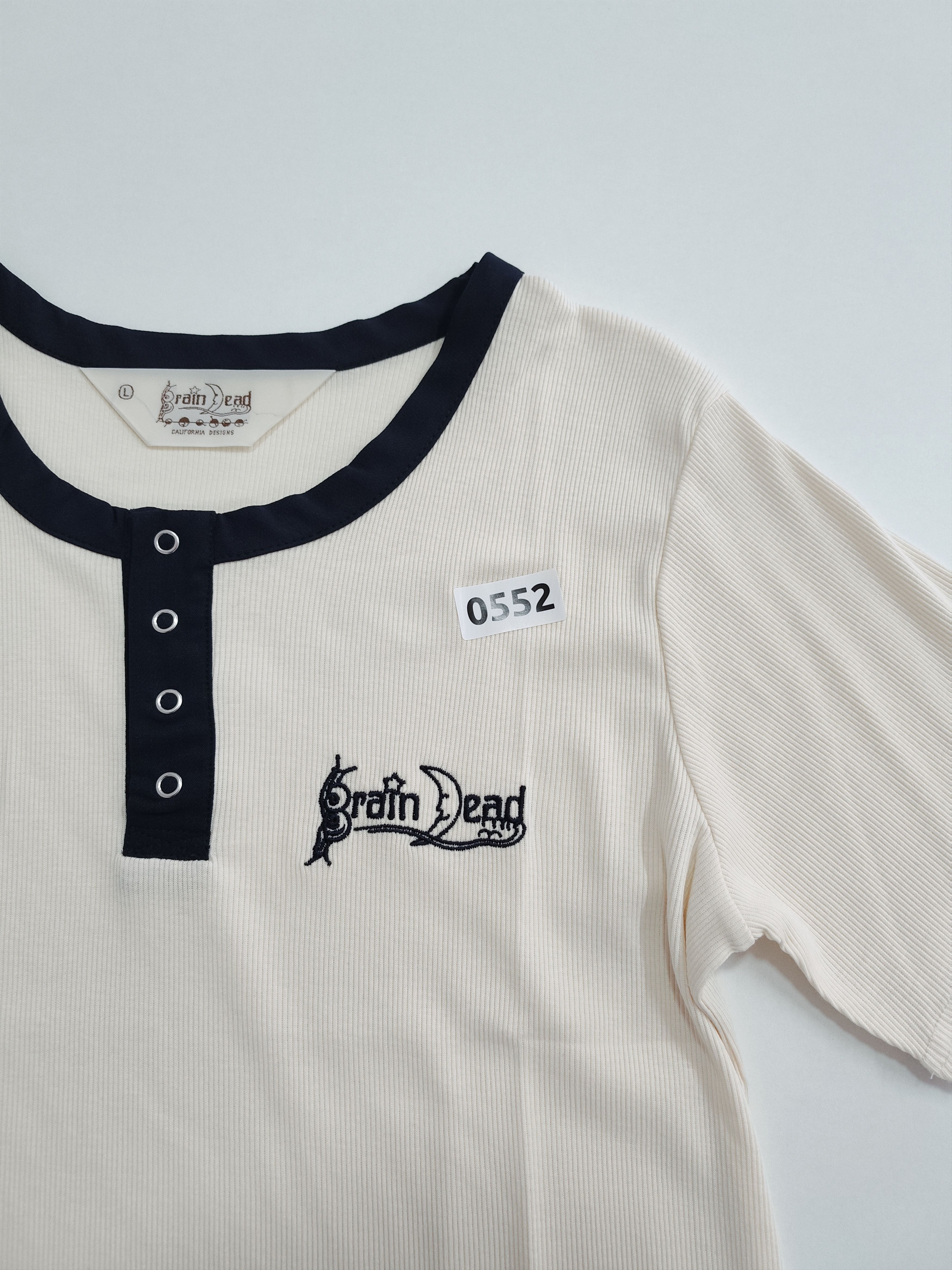 Brain Dead Brain dead "Ribbed Henley" Size L / US 10 / IT 46 - 7 Thumbnail