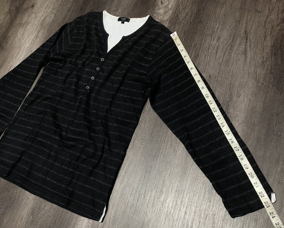 Designer × Vintage × Yohji Yamamoto Sacsny Y'saccs Y's Yohji Yamamoto Long Sleeve Tee Shirt Size US M / EU 48-50 / 2 - 3 Thumbnail