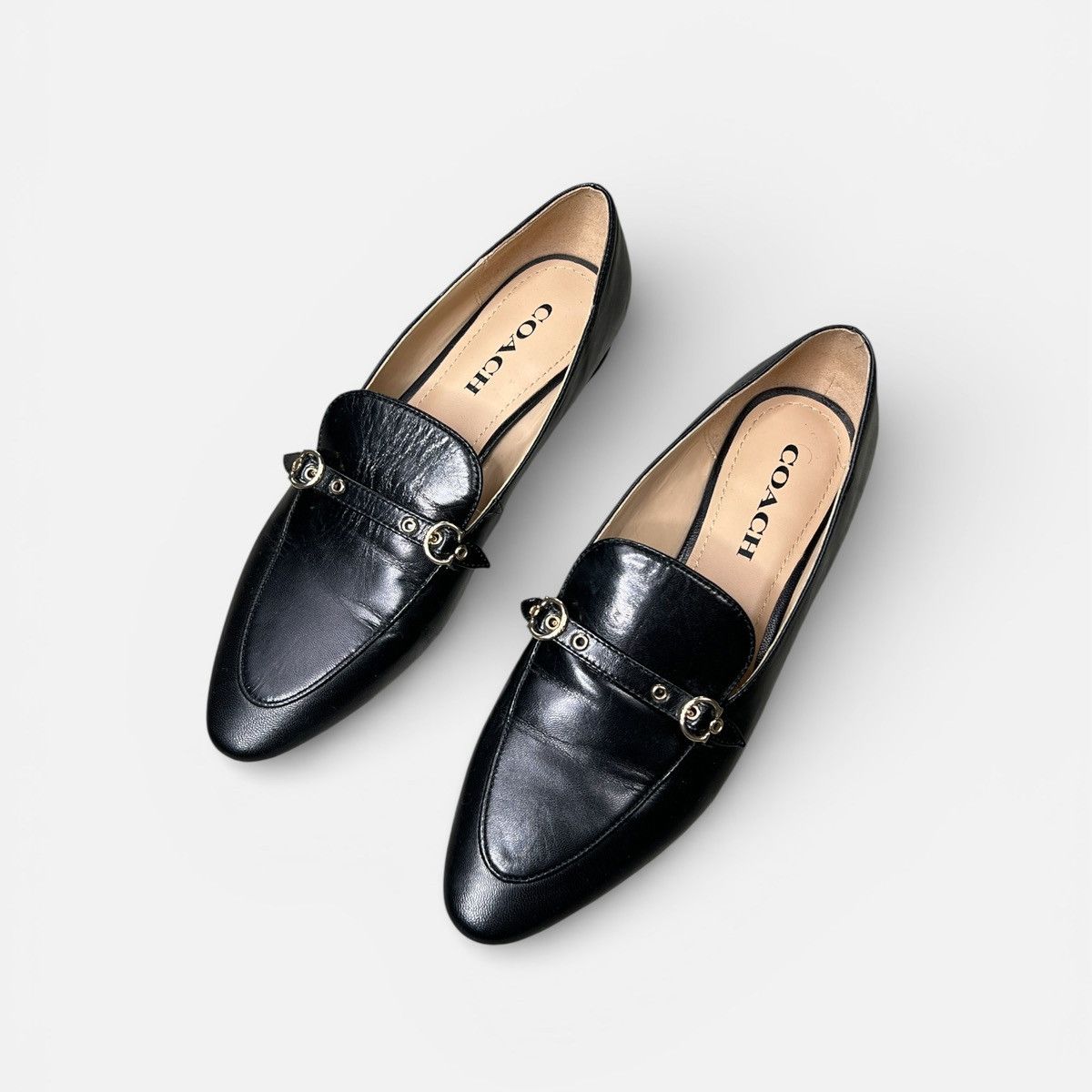 Coach Coach Women Isabel Leather low heel Black Size 7 Size US 7.5 / IT 37.5 - 1 Thumbnail
