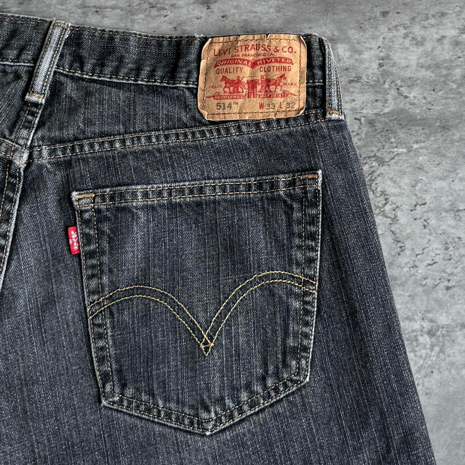Levi's × Levi's Vintage Clothing Vintage Levi’s 514 Faded Grey Grunge Opium Denim Jeans Size US 33 - 3 Thumbnail