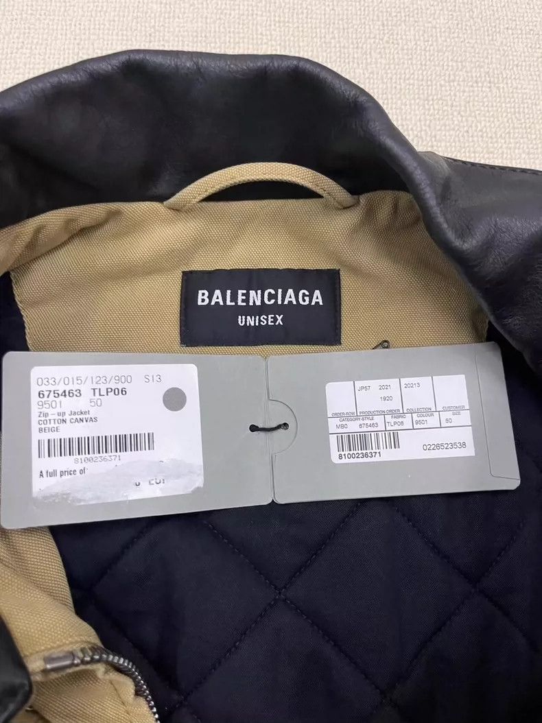 Balenciaga Balenciaga size 50 Carhart Detroit Leather Collar Jacket Ja Size US M / EU 48-50 / 2 - 4 Thumbnail
