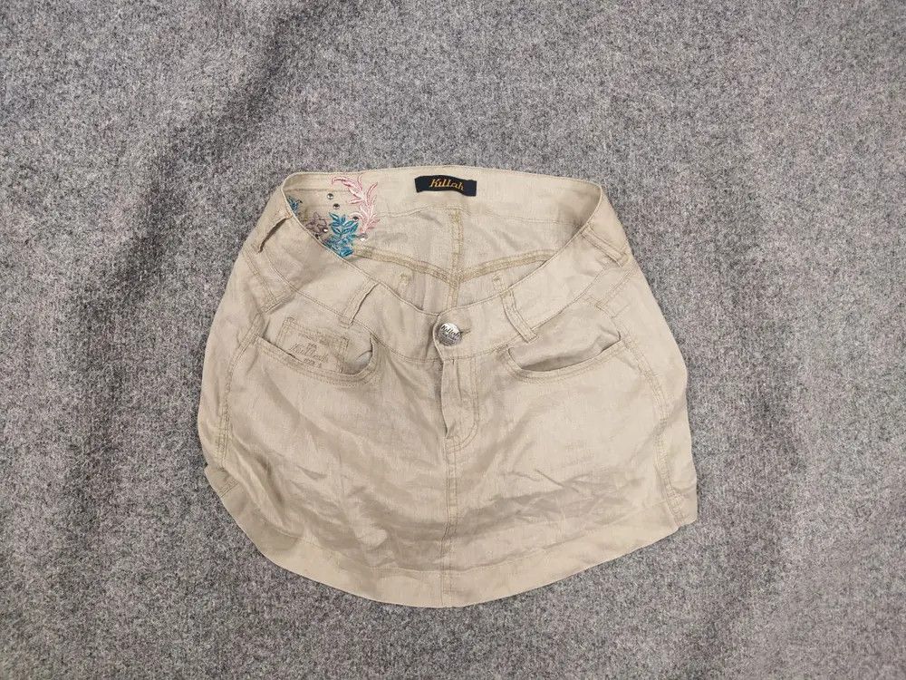 Miss Sixty Y2K Vintage Linen Mini Skirt Killah Miss Sixty hysteric LGB Size 30" / US 8 / IT 44 - 1 Thumbnail