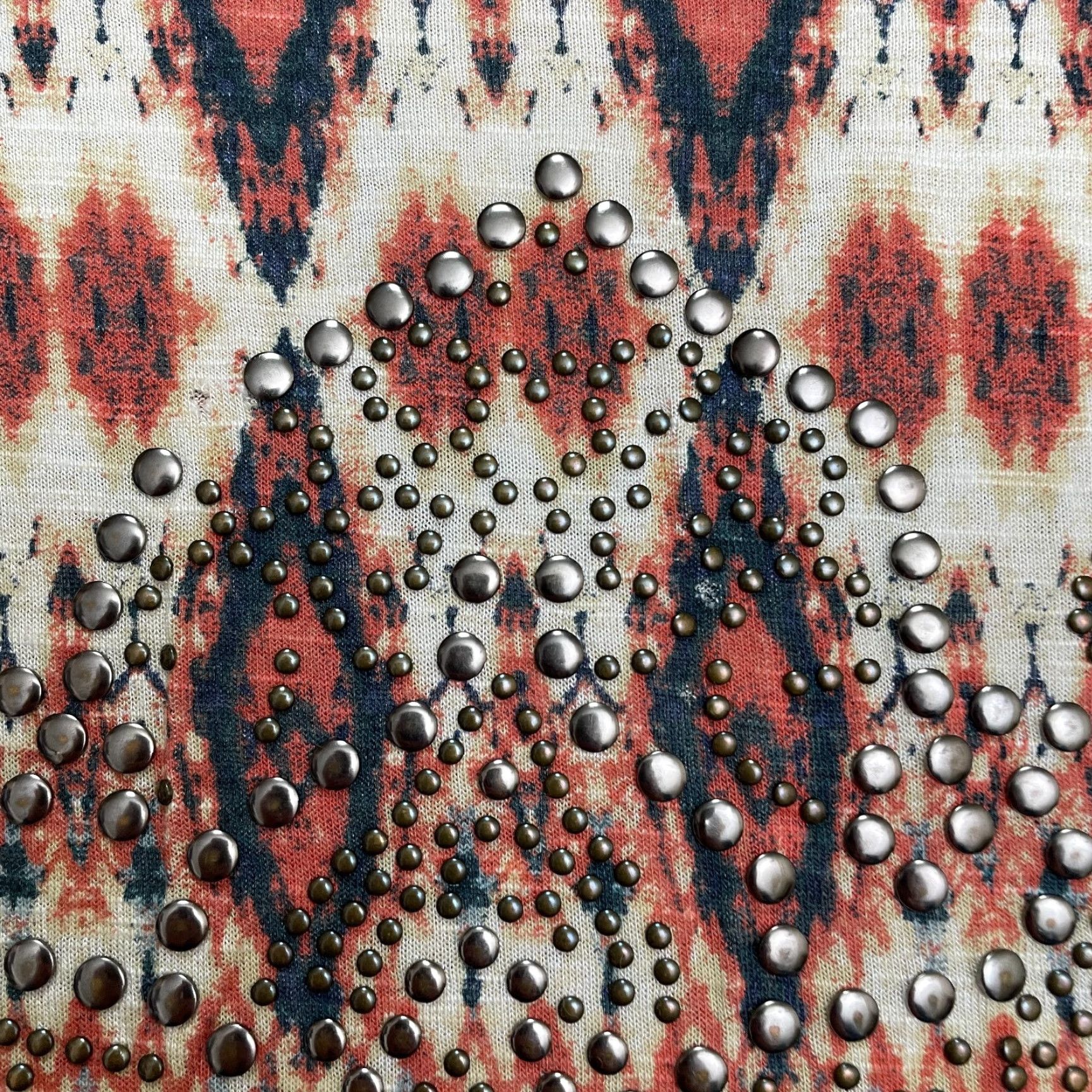 Vintage Cato Blouse Womens 22/24 Brown Geometric Short Sleeve Rayon Casual Aztec Bohemian Designer Knit Size 4XL / US 24-26 - 3 Thumbnail