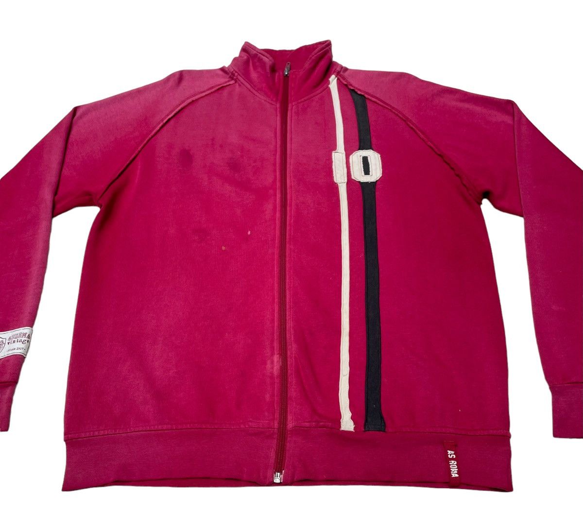 Vintage Vintage Football Team AS Roma Totti Zipper Sweater 1990s Size US M / EU 48-50 / 2 - 3 Thumbnail