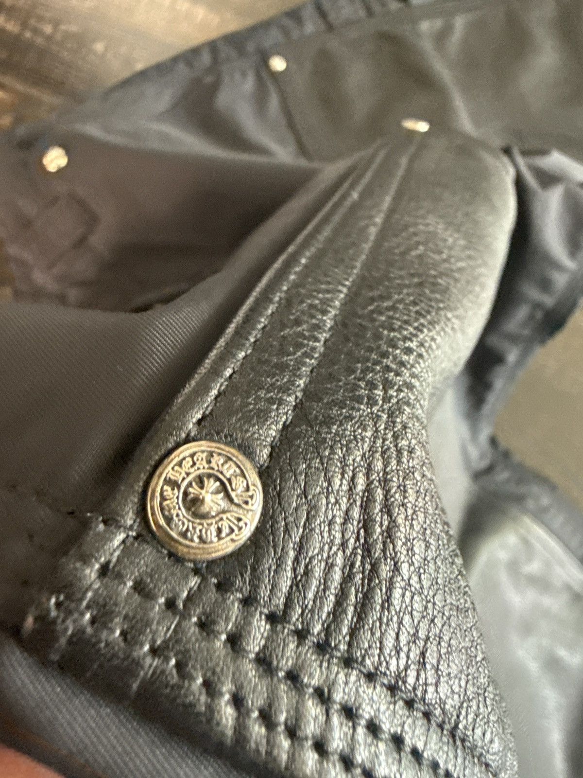Chrome Hearts Chrome Hearts half nylon half leather pants Size US 38 / EU 54 - 8 Thumbnail