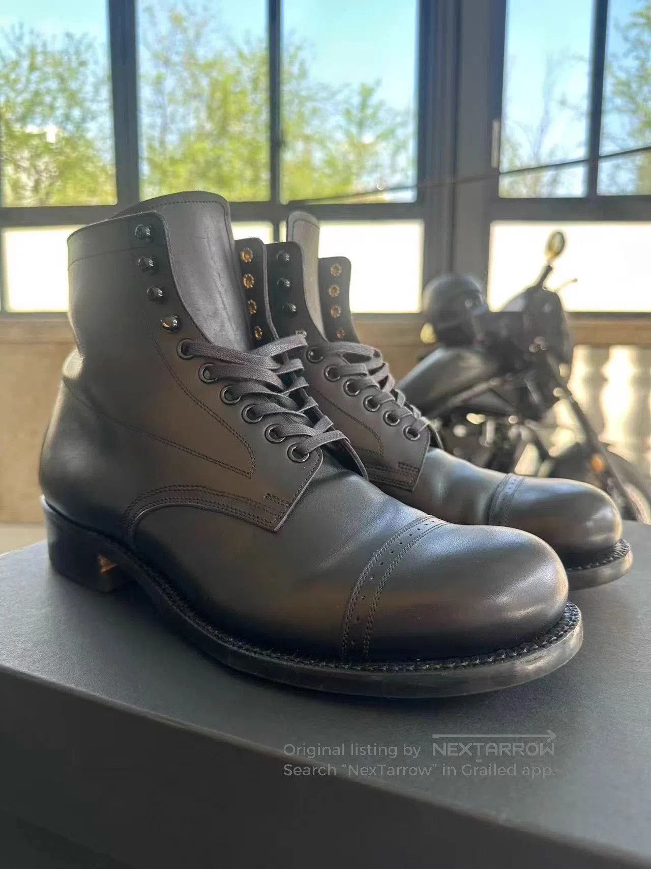 BLACK SIGN Brown Leather Ankle Boots - Size 7.5. Size US 7.5 / EU 40-41 - 1 Thumbnail