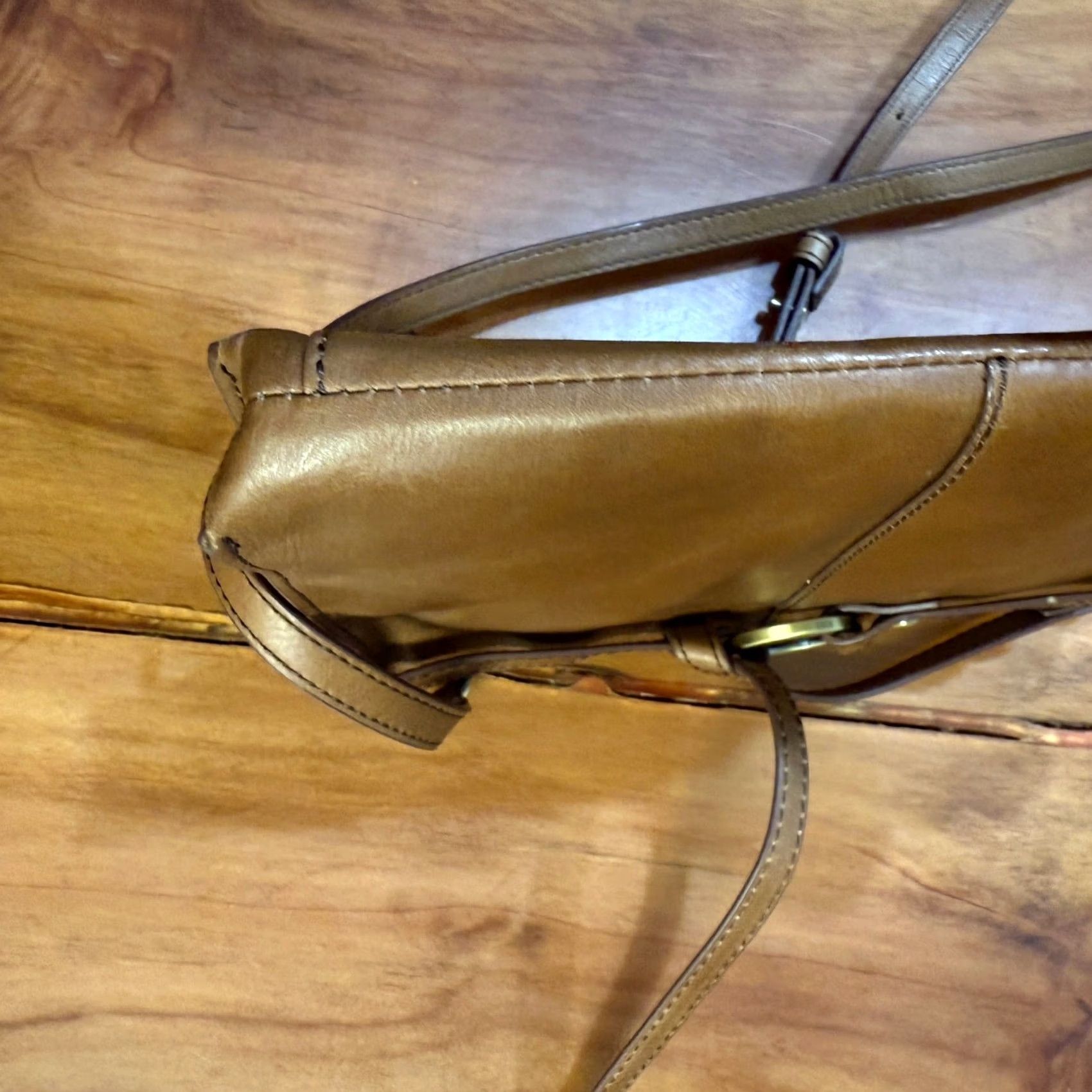 Vintage Hobo International Leather Bag Small Crossbody Libra Zip OO3 Size ONE SIZE - 4 Thumbnail