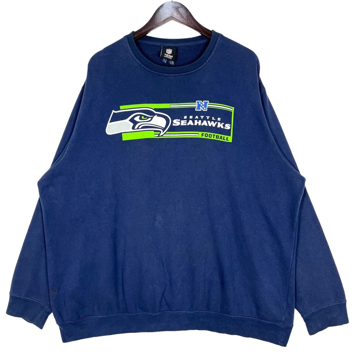 image of Art Of Football x Nfl American Football Nfl Seattle Seahawks Sweatshirt in Navy Blue (Size 2XL)